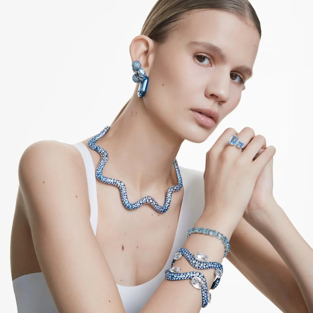 Swarovski Sublima kaulakoru, sininen ja kirkkaat kristallit 5699521 - Image 2