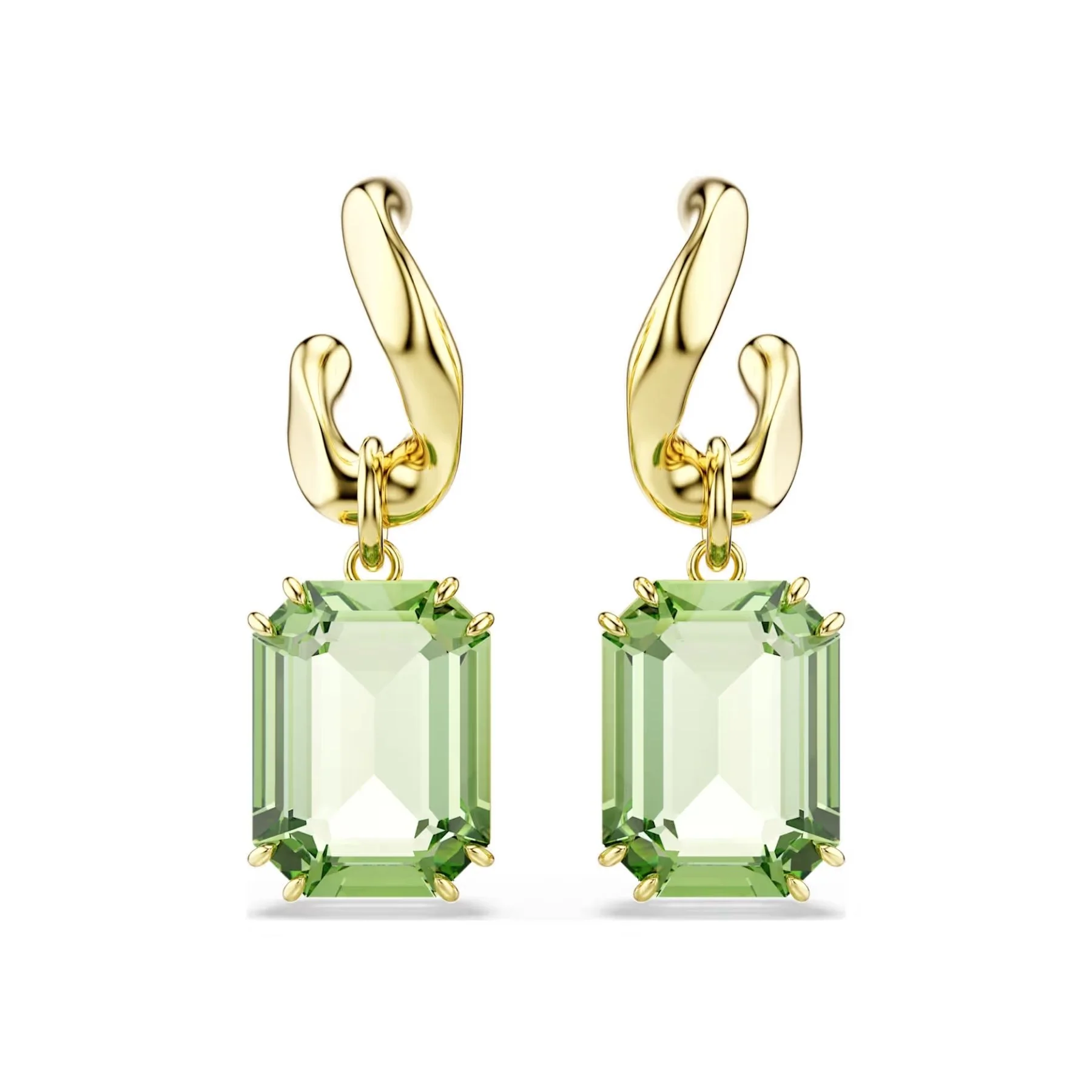Swarovski Millenia korvakorut, keltakullattu ja vihreät kristallit, 5756151