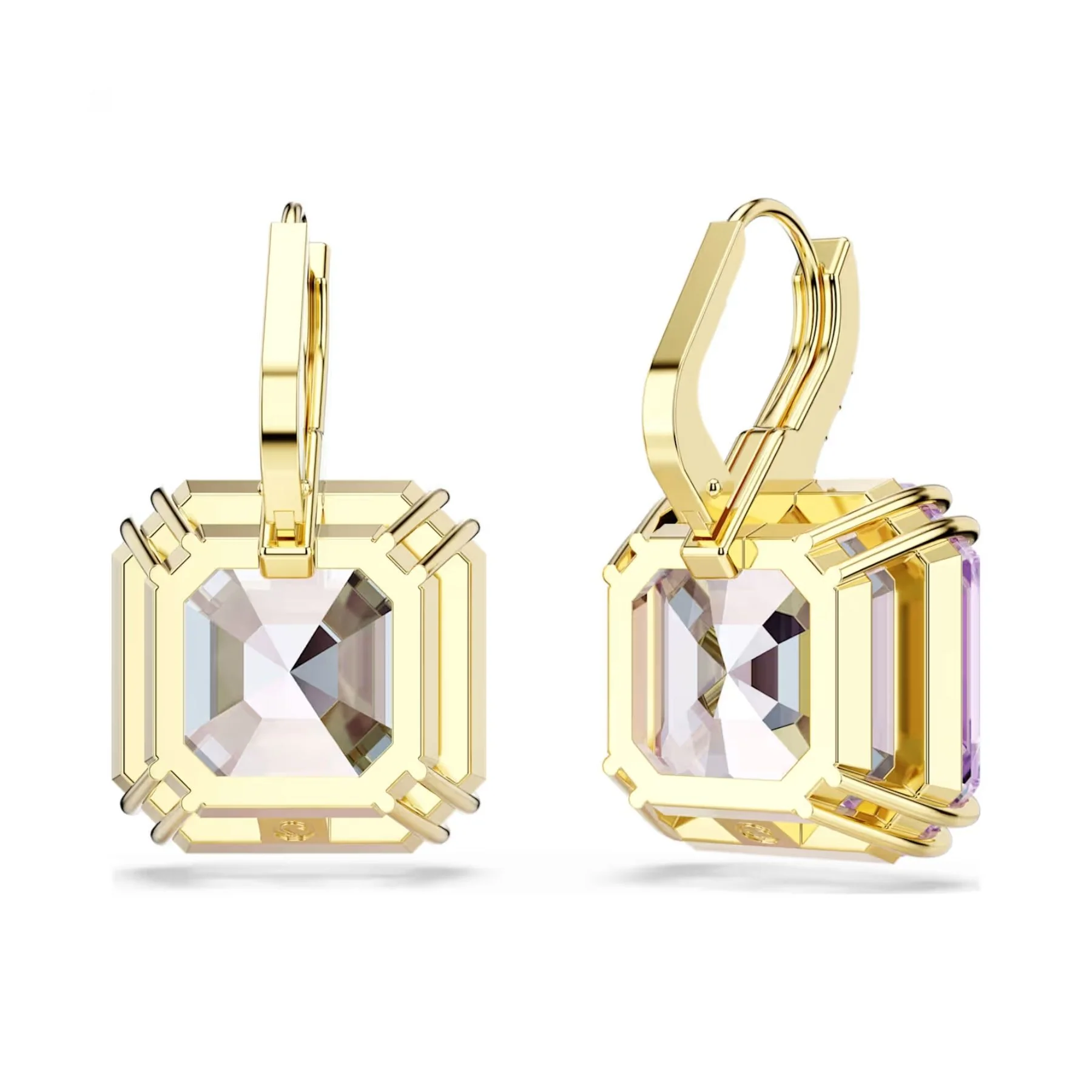 Swarovski Millenia korvakorut, keltakullattu ja violetit kristallit, 5759990 - Image 4