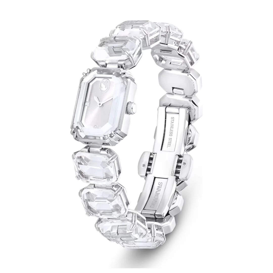Swarovski Millenia octagon rannekello, vaalea metalli ja kirkkaat kristallit, 5729182 - Image 5