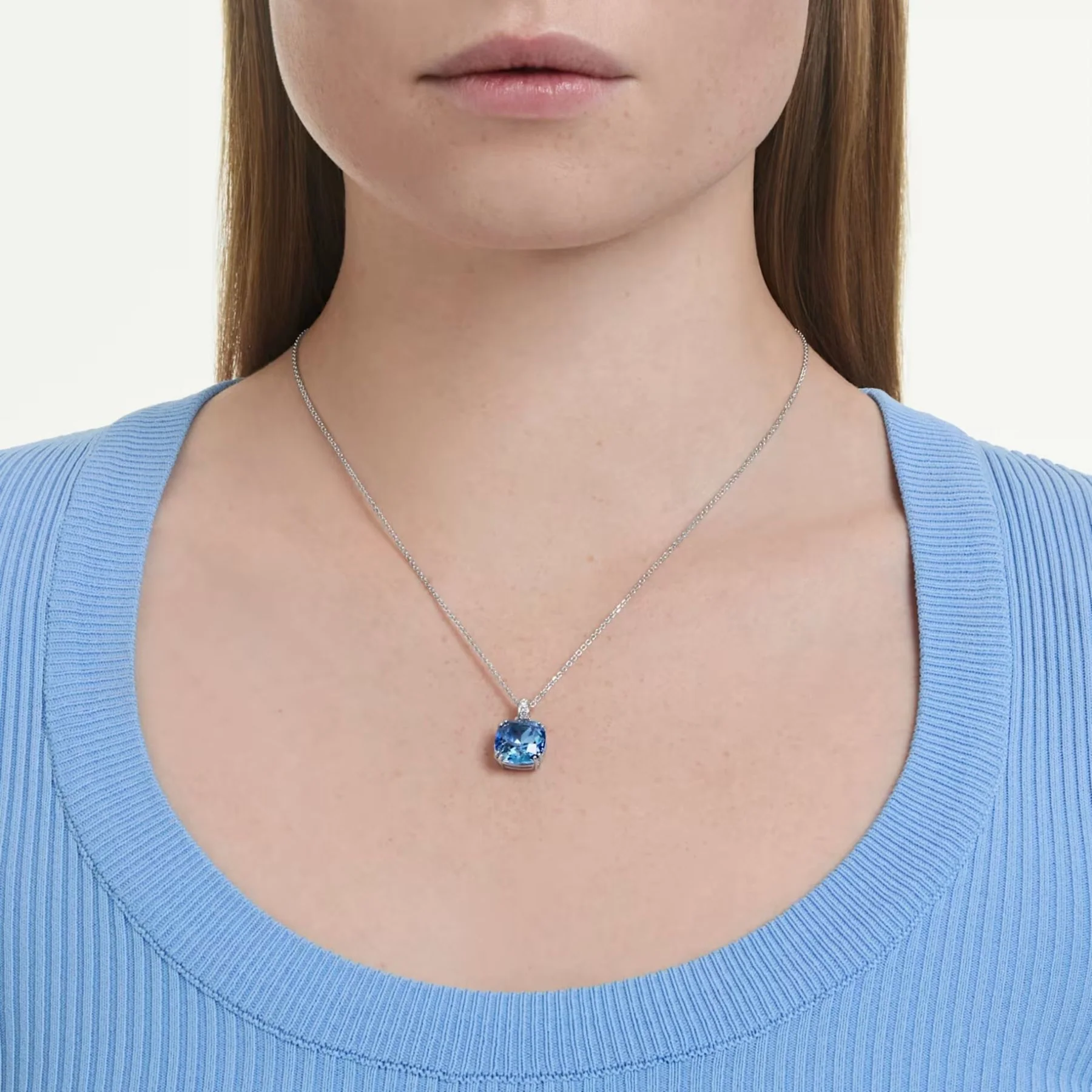 Swarovski Millenia riipus, vaalea metalli ja sininen kristalli, 5760057 - Image 5