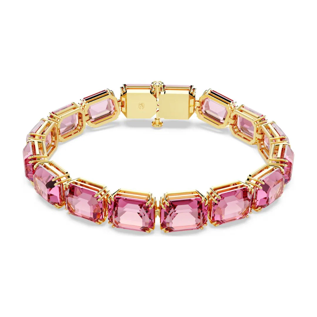 Swarovski Millenia Tennis rannekoru, keltakullanväri ja pinkit kristallit 5683428