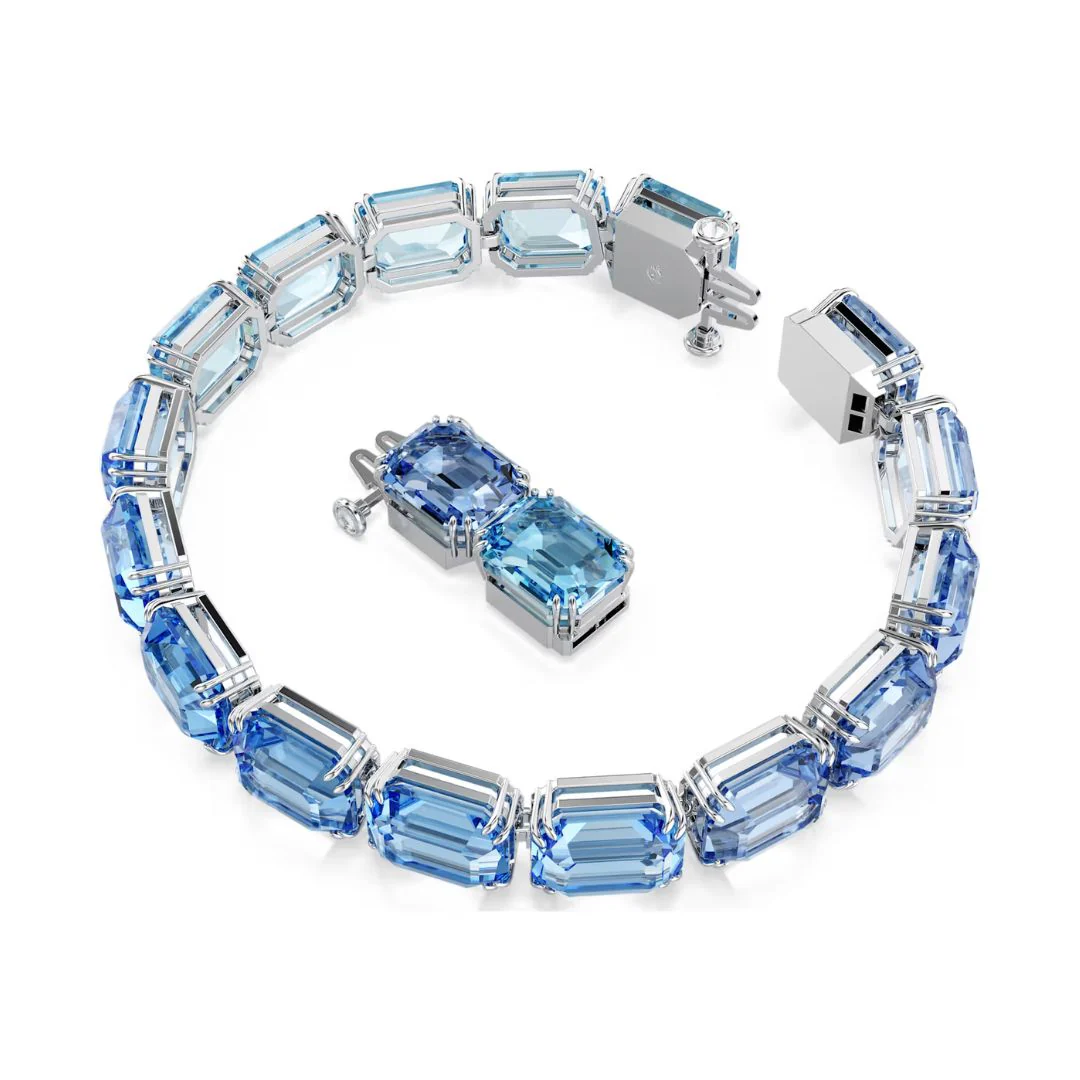 Swarovski Millenia Tennis rannekoru, vaalea metalli ja siniset kristallit 5694135 - Image 2