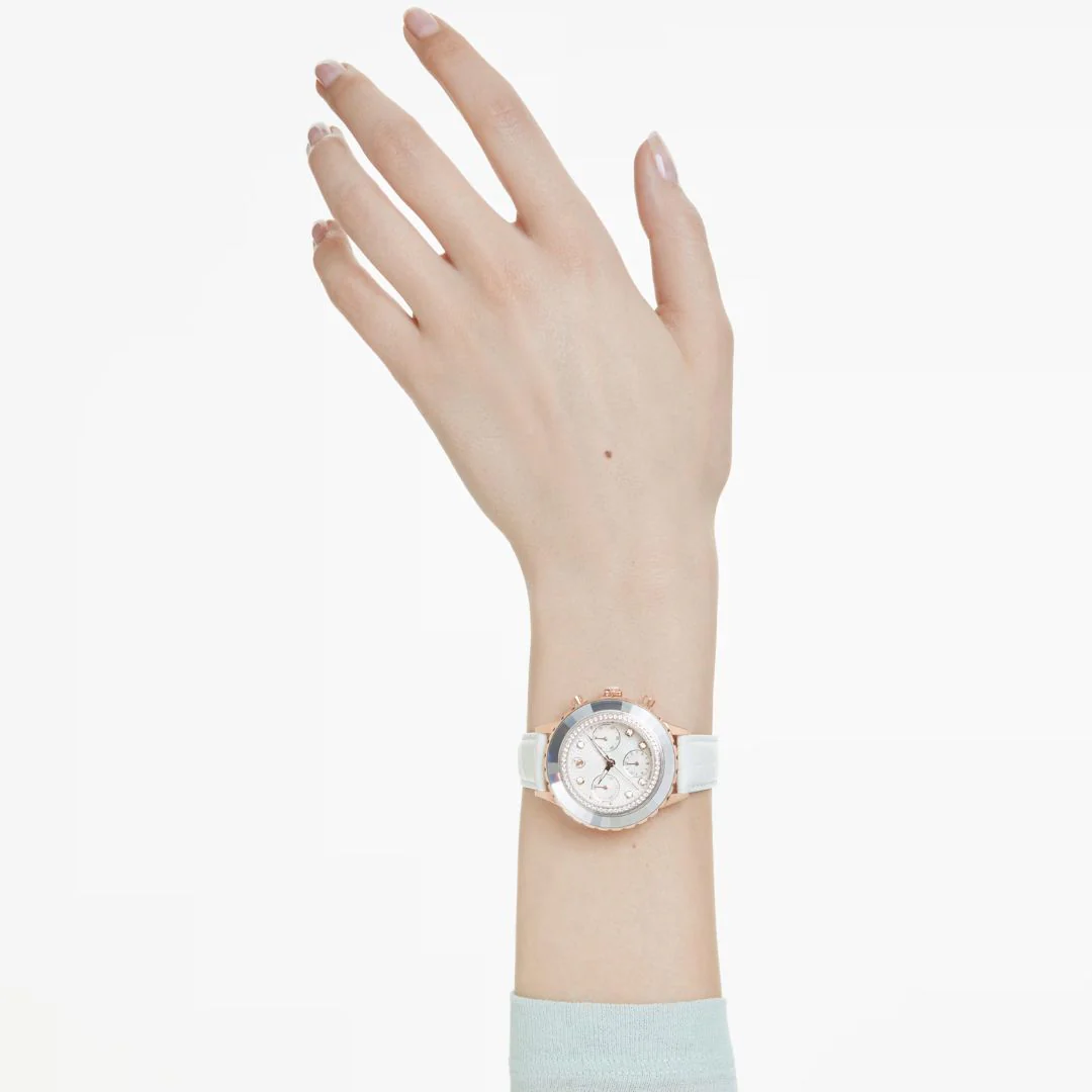 Swarovski Octea chrono rannekello, ruusukullanväri ja kirkkaat kristallit, 5671150 - Image 2