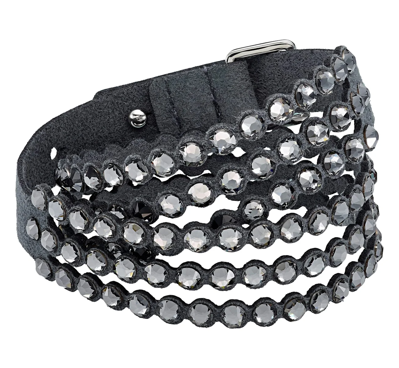 Swarovski Power Collection kristallirannekoru, tummanharmaa