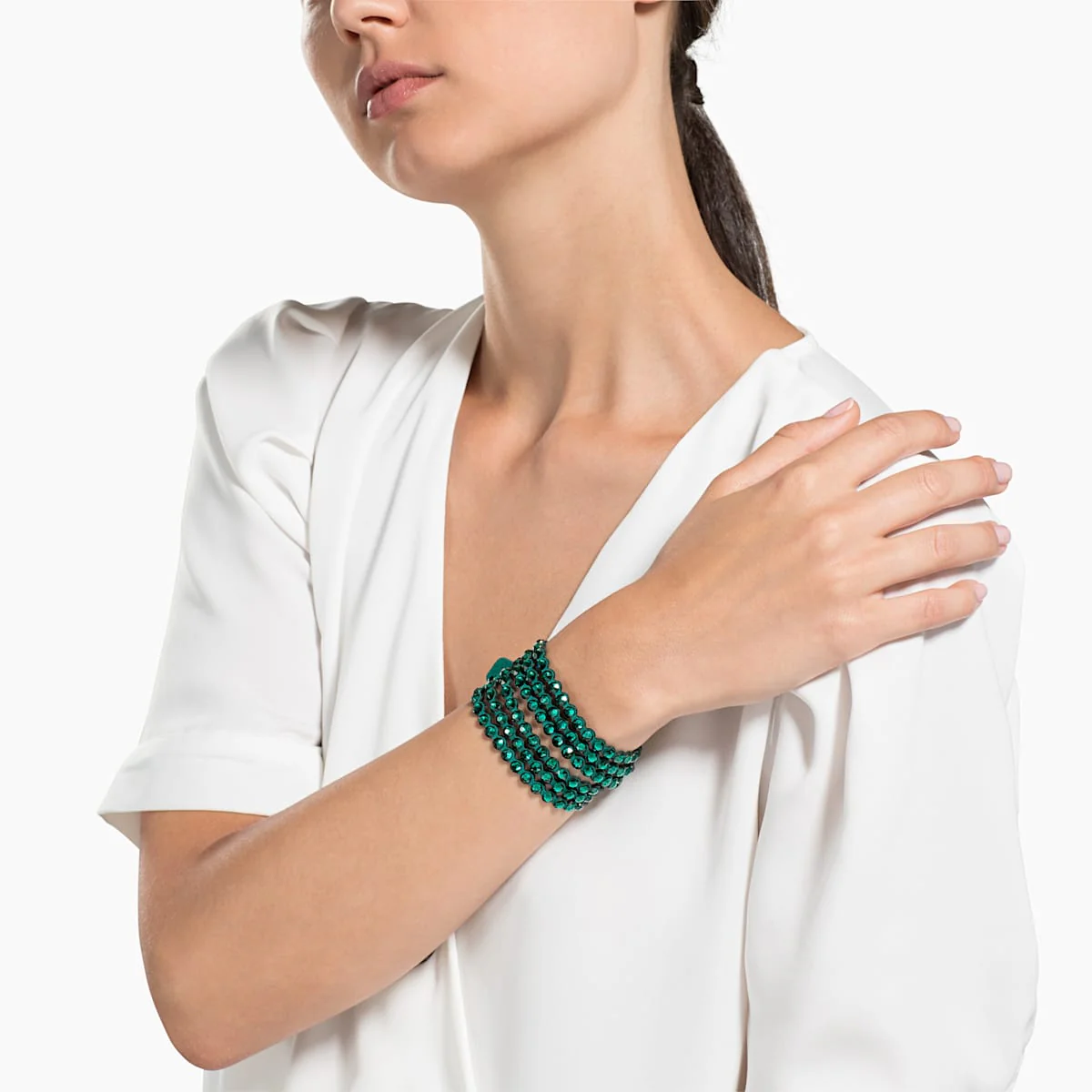Swarovski Power Collection kristallirannekoru, vihreä - Image 4