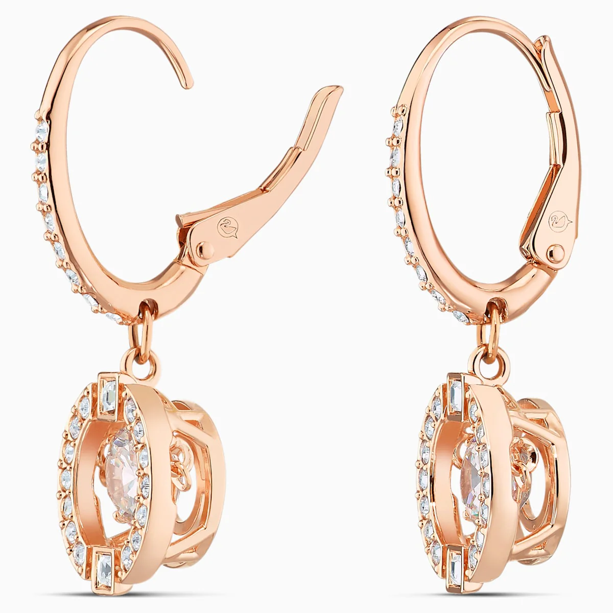 Swarovski Sparkling Dance korvakorut, rose - Image 3
