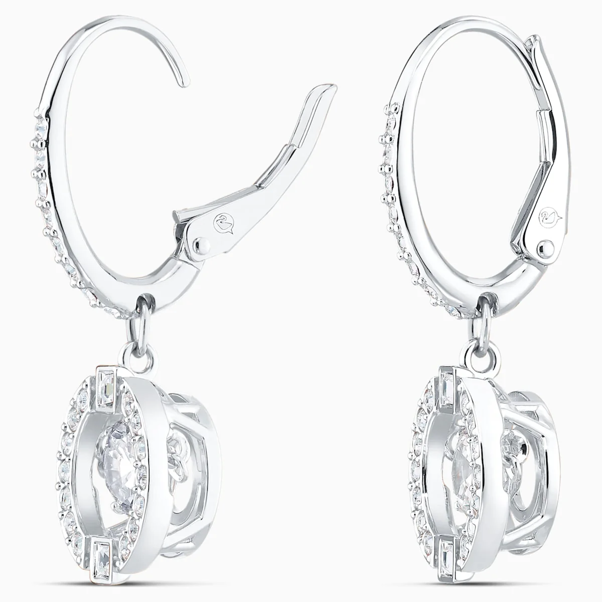 Swarovski Sparkling Dance korvakorut, valkoinen - Image 3
