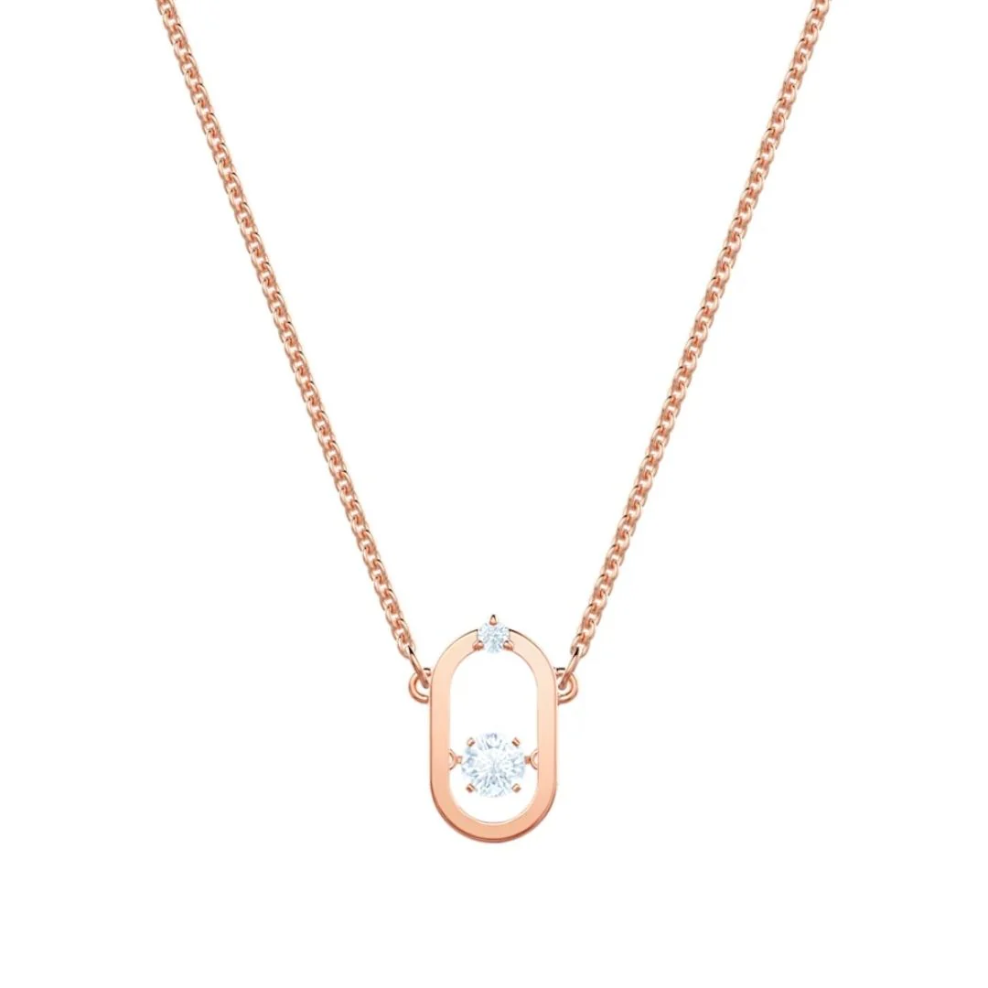 Swarovski Sparkling Dance riipus kirkkailla kristalleilla, rosekullan värinen