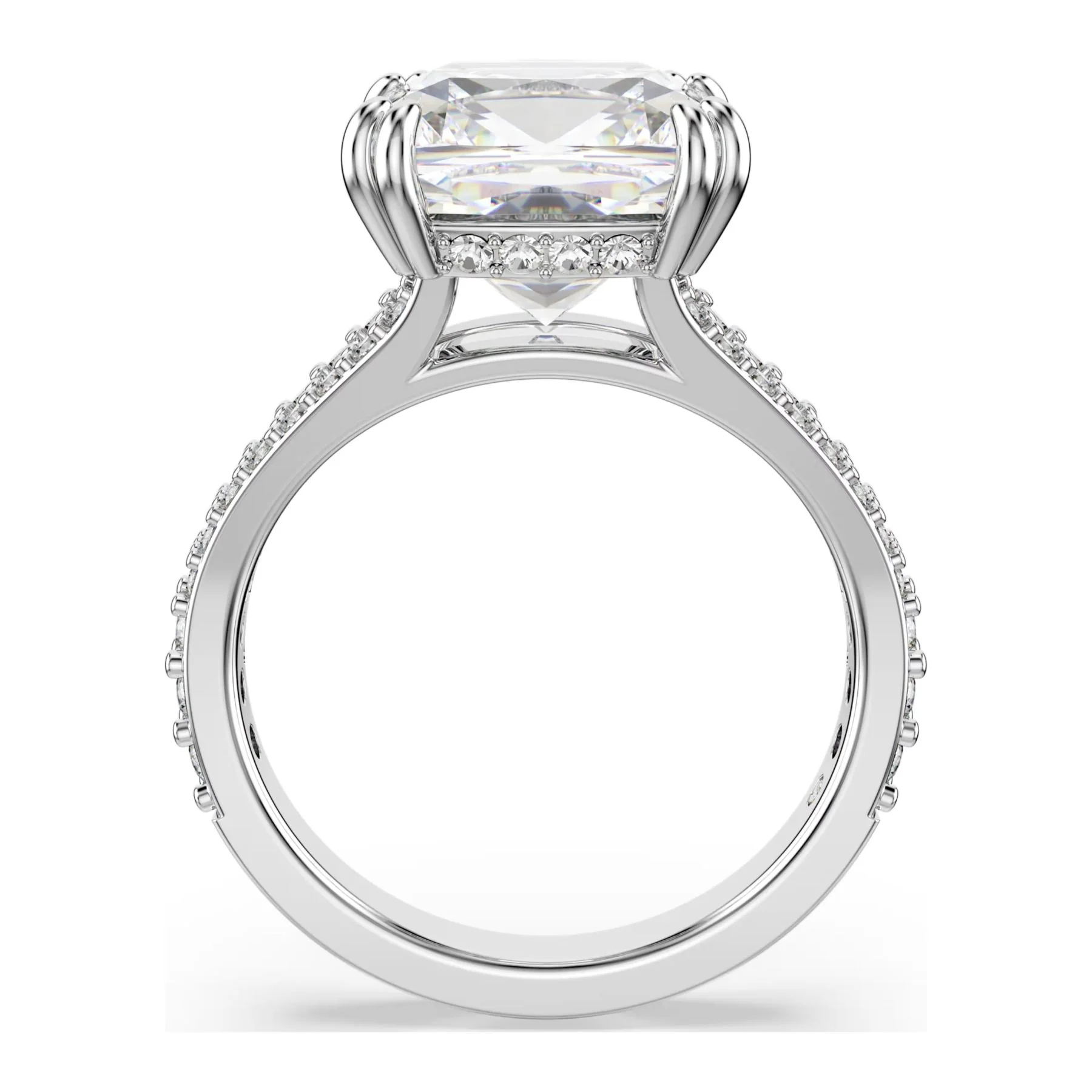 Swarovski Stilla Cocktail sormus, vaalea metalli ja kirkkaat kristallit - Image 5