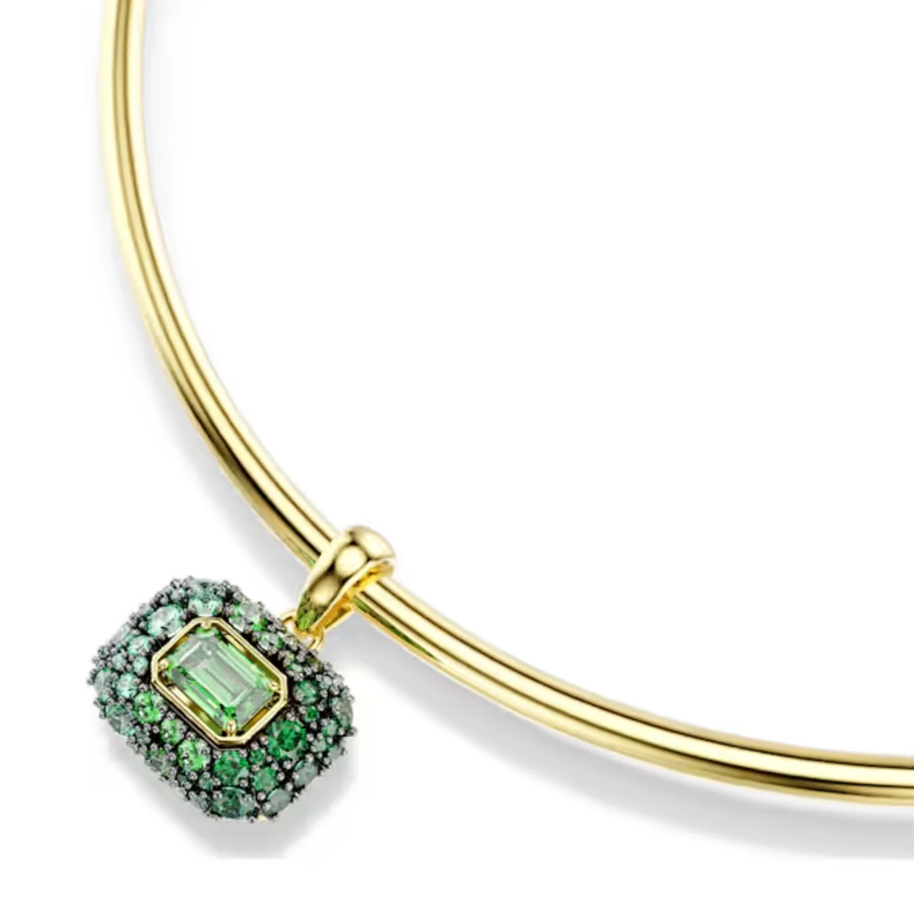 Swarovski Sublima choker kaulakoru, keltakullattu ja vihreät zirkonit, 5760763 - Image 2