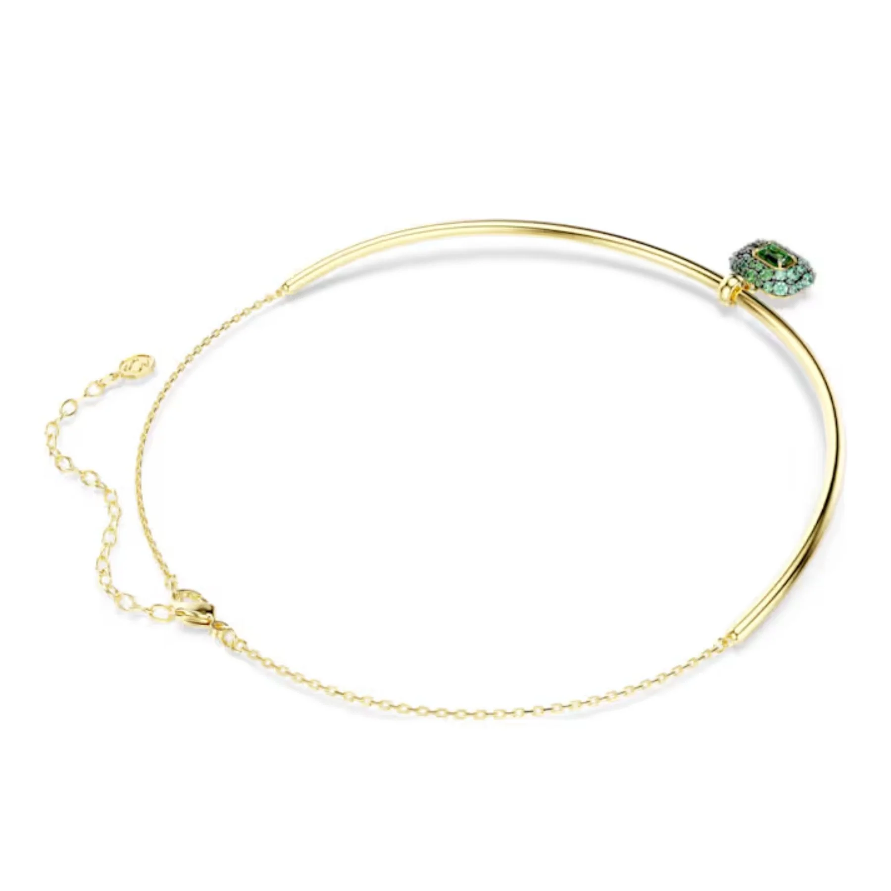 Swarovski Sublima choker kaulakoru, keltakullattu ja vihreät zirkonit, 5760763 - Image 3