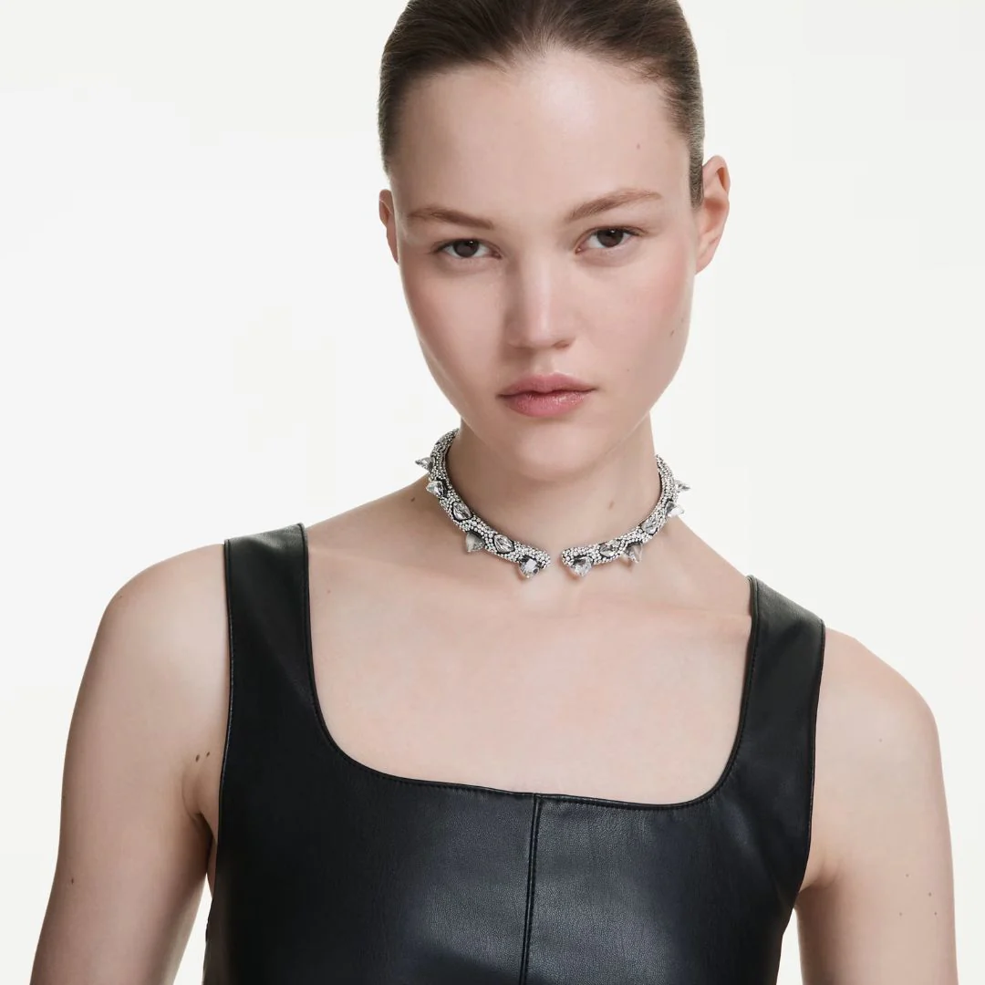 Swarovski Sublima choker kaulakoru, tumma metalli ja kirkkaat kristallit 5723286 - Image 2