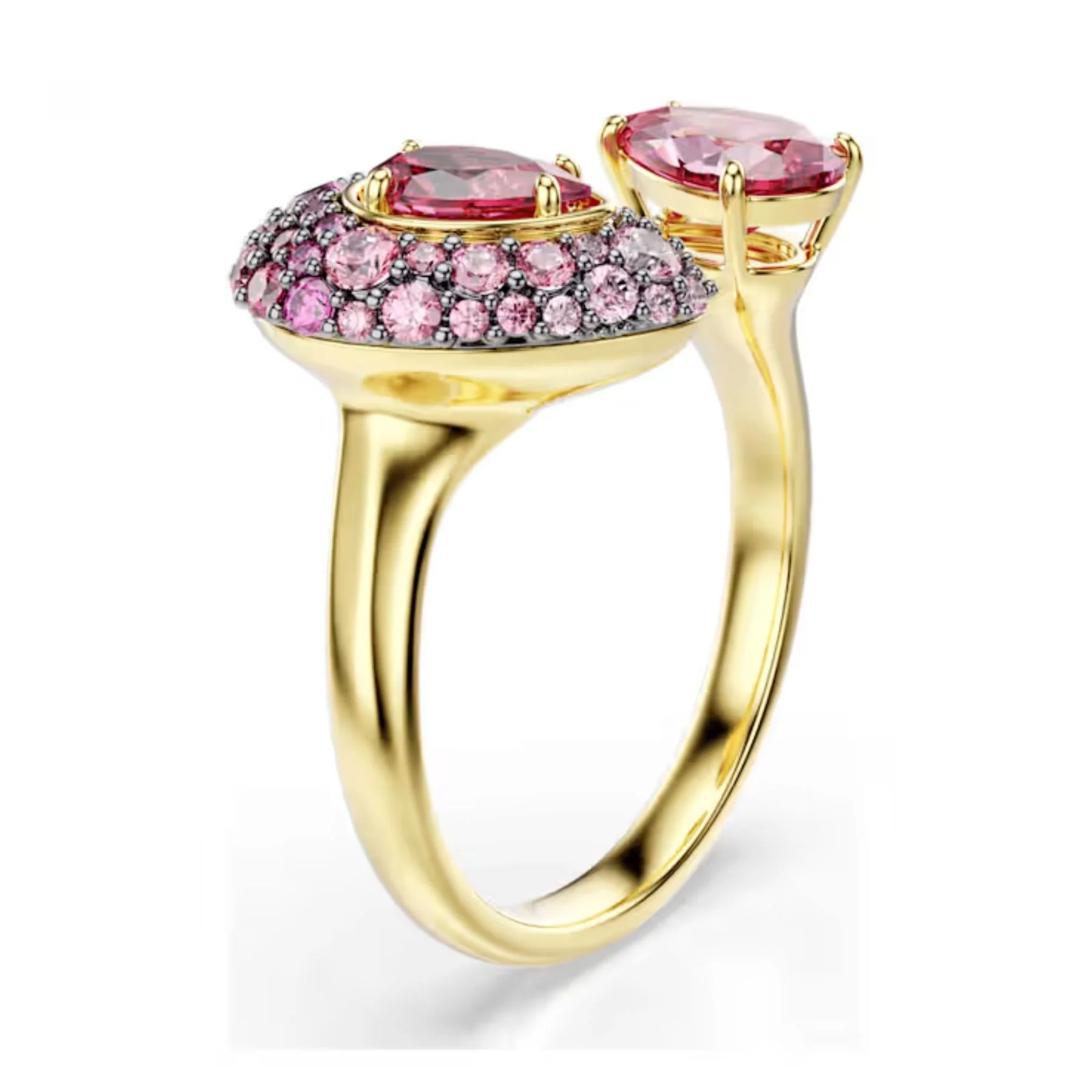Swarovski Sublima cocktailsormus, keltakullattu ja punaiset zirkonit, 5752897 - Image 2