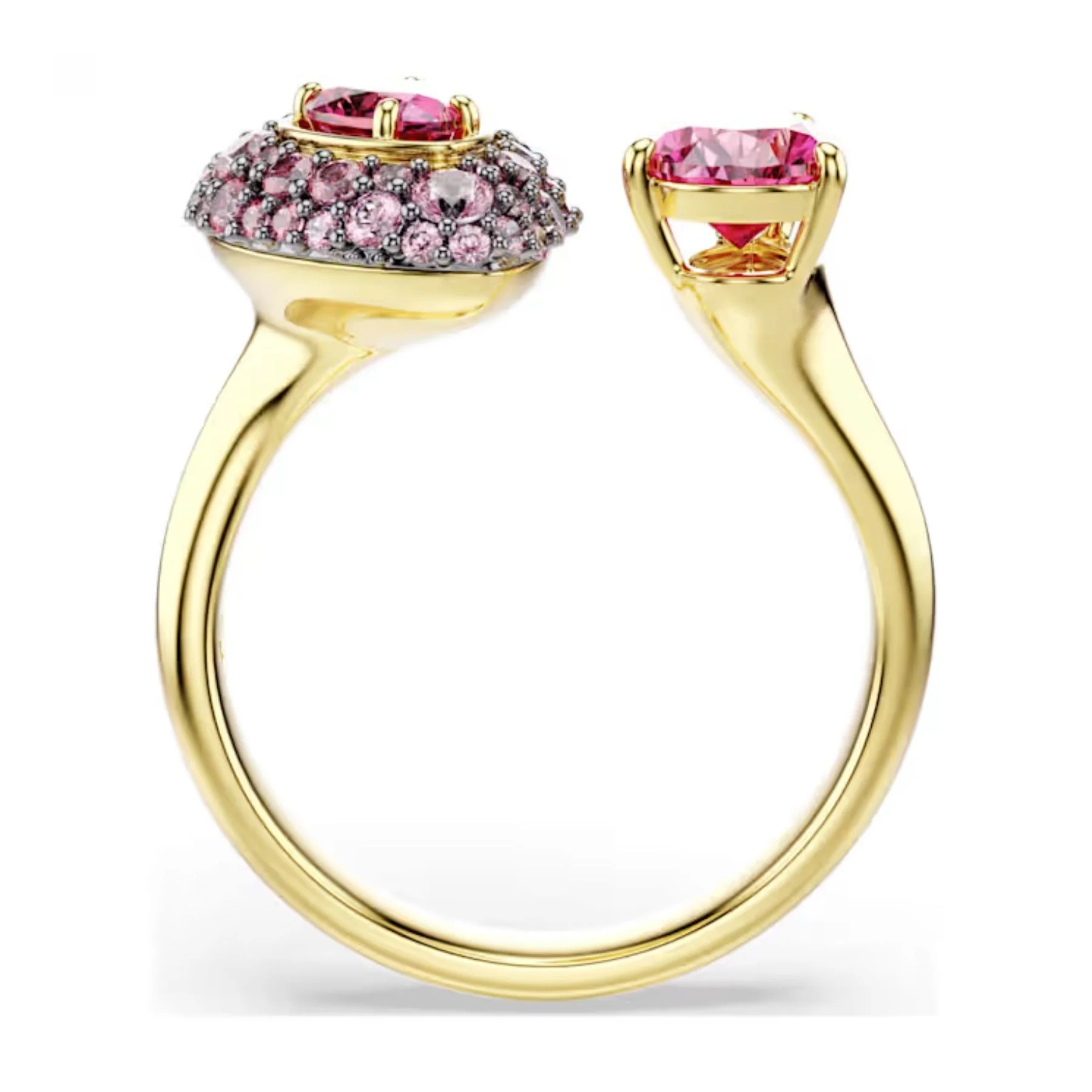 Swarovski Sublima cocktailsormus, keltakullattu ja punaiset zirkonit, 5752897 - Image 3