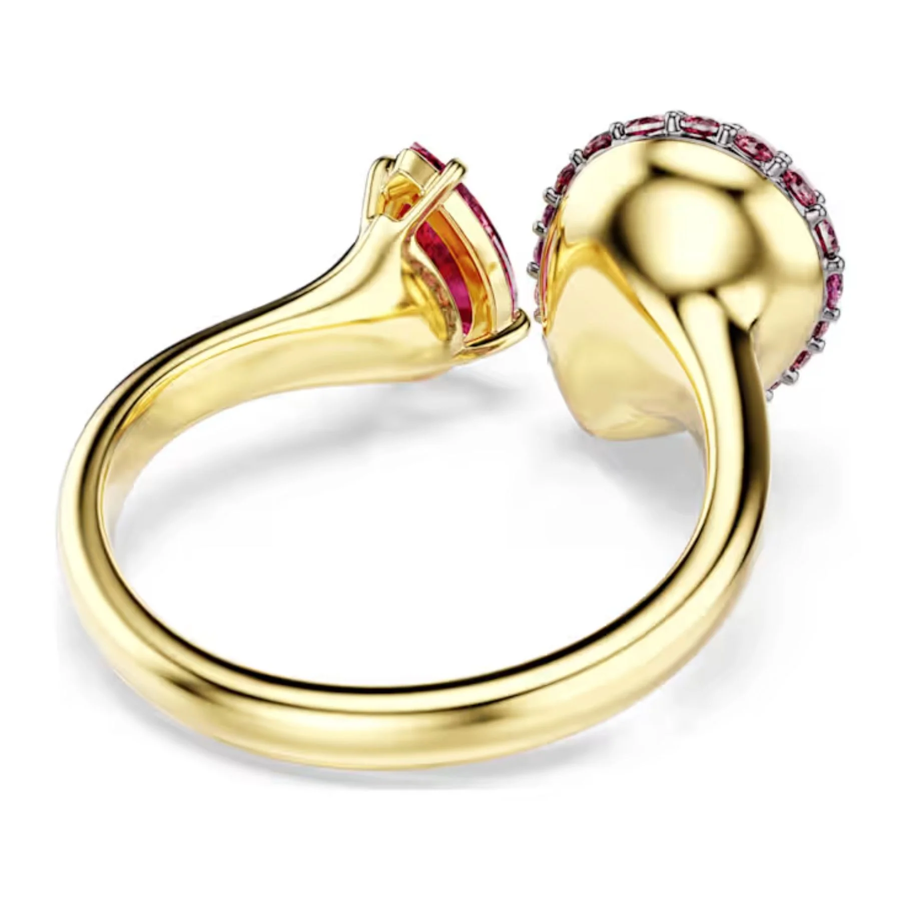 Swarovski Sublima cocktailsormus, keltakullattu ja punaiset zirkonit, 5752897 - Image 4