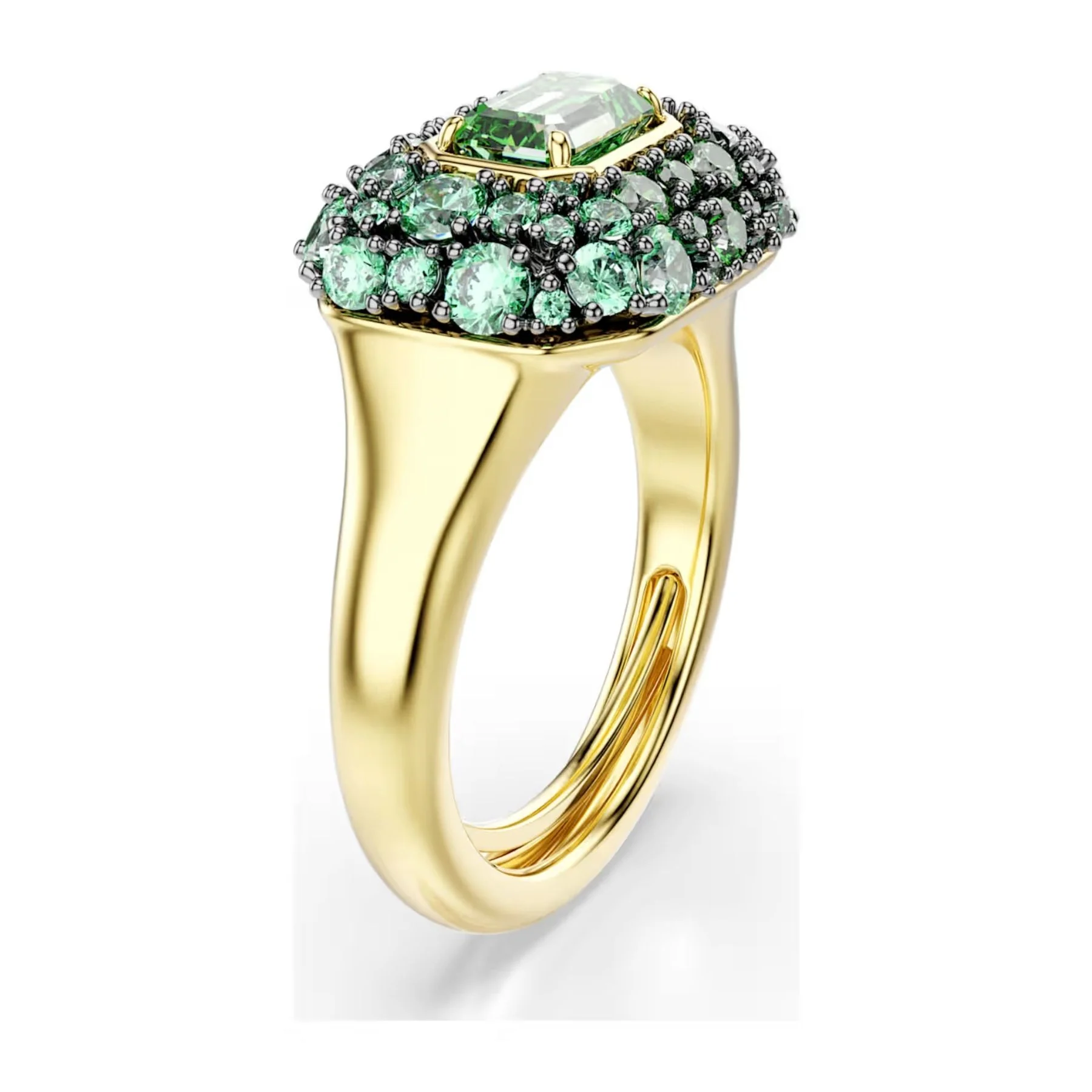Swarovski Sublima cocktailsormus, keltakullattu ja vihreät zirkonit, 5759920 - Image 2