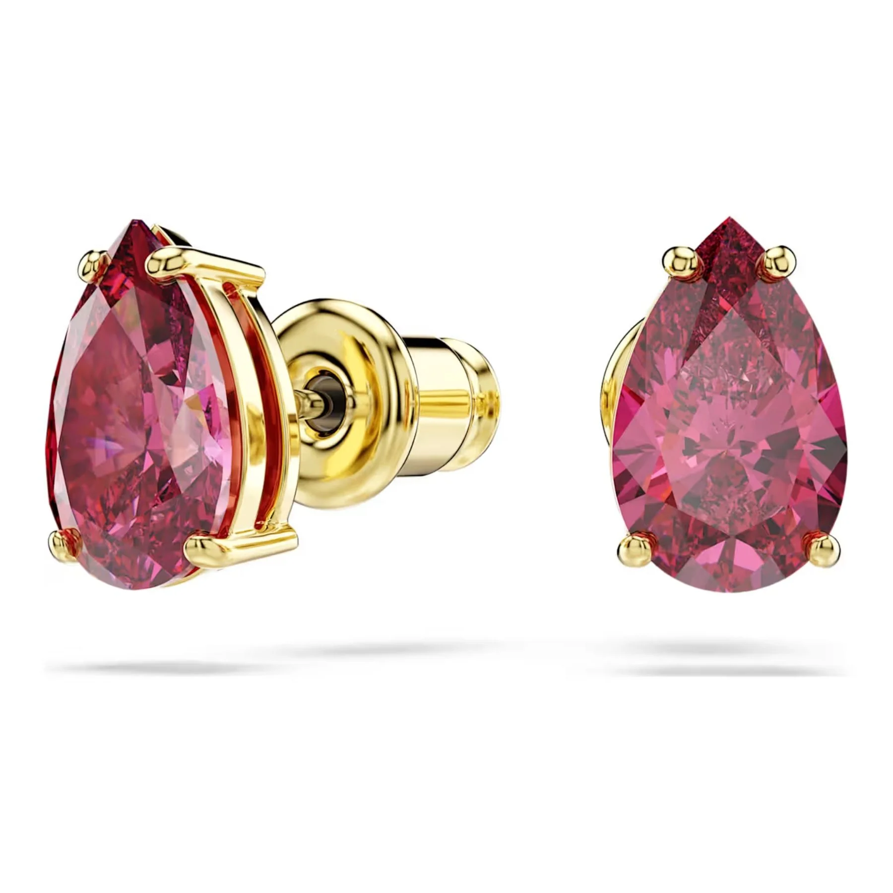 Swarovski Sublima korusetti, riipus ja korvakorut, keltakullattu ja punaiset zirkonit, 5752883 - Image 3