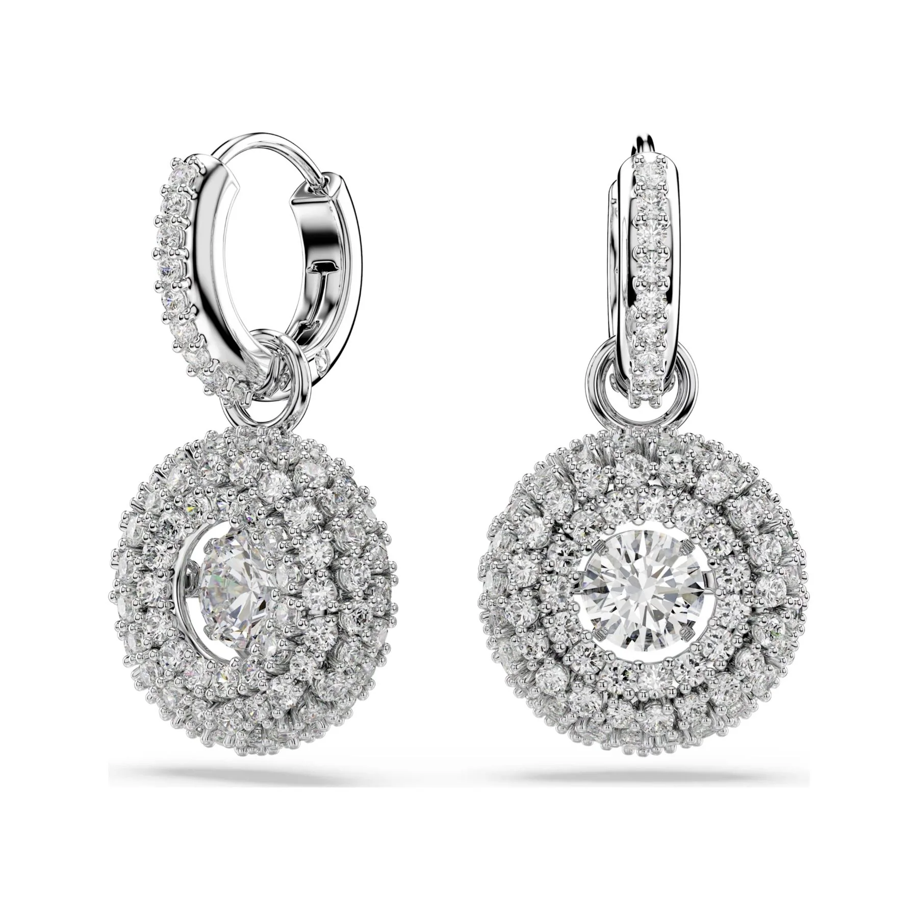 Swarovski Sublima korvakorut, vaalea metalli ja kirkkaat kristallit, 5738193 - Image 2