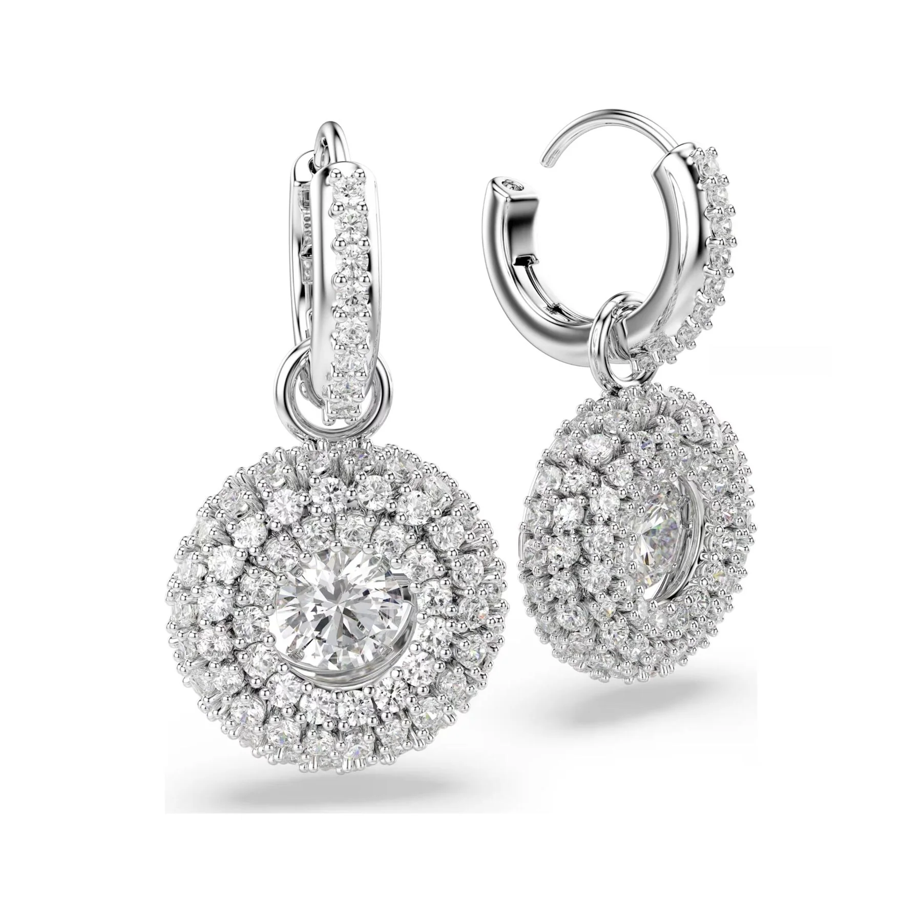 Swarovski Sublima korvakorut, vaalea metalli ja kirkkaat kristallit, 5738193 - Image 3