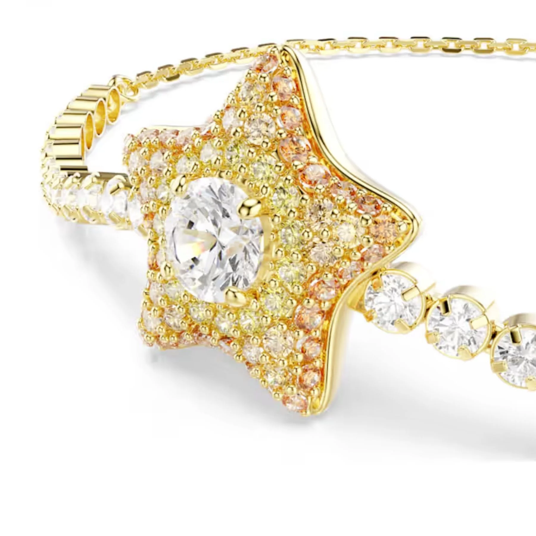 Swarovski Sublima rannekoru, keltakullattu ja eriväriset zirkoniat, 5760559 - Image 2