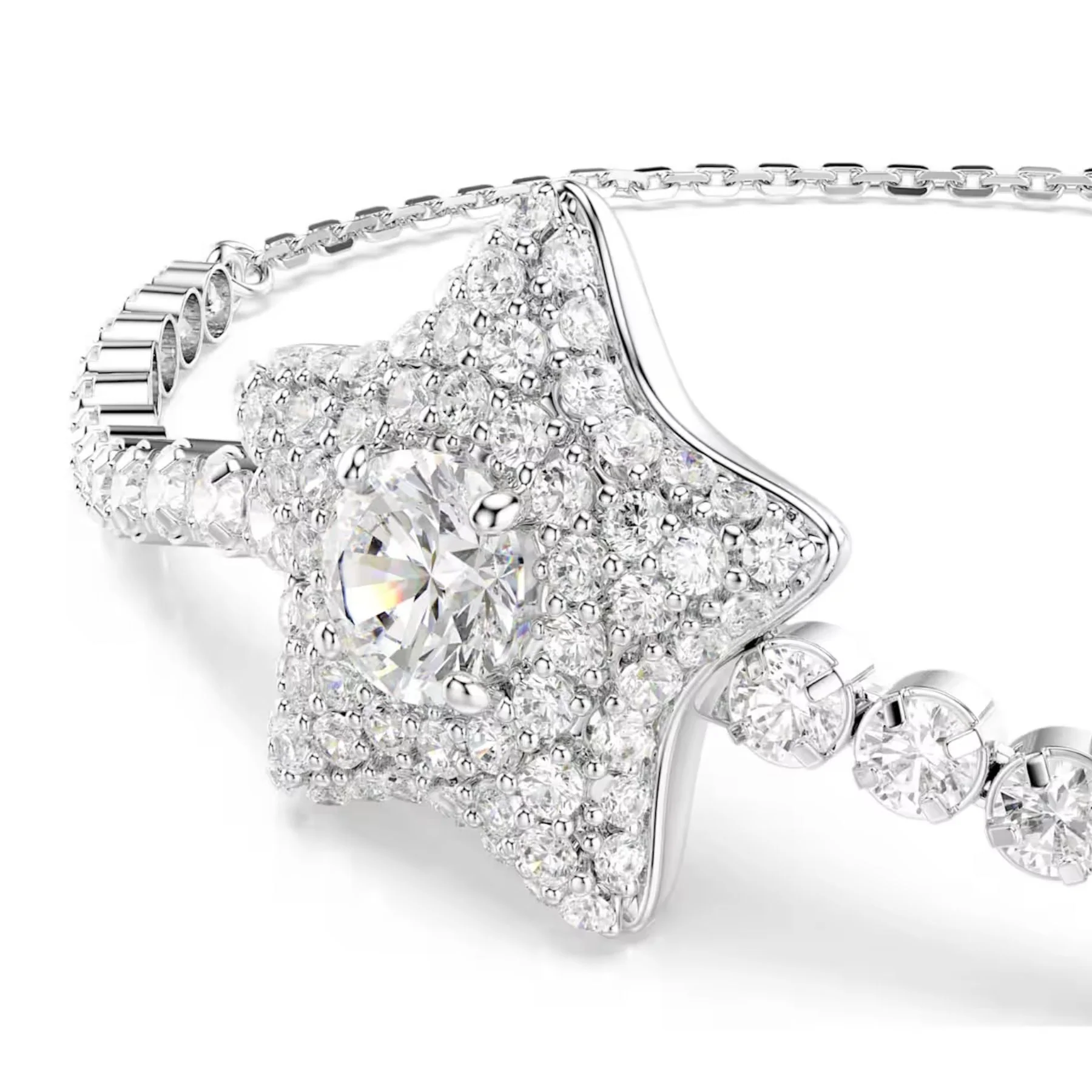 Swarovski Sublima rannekoru, vaalea metalli ja kirkkaat zirkonit, 5758392 - Image 3