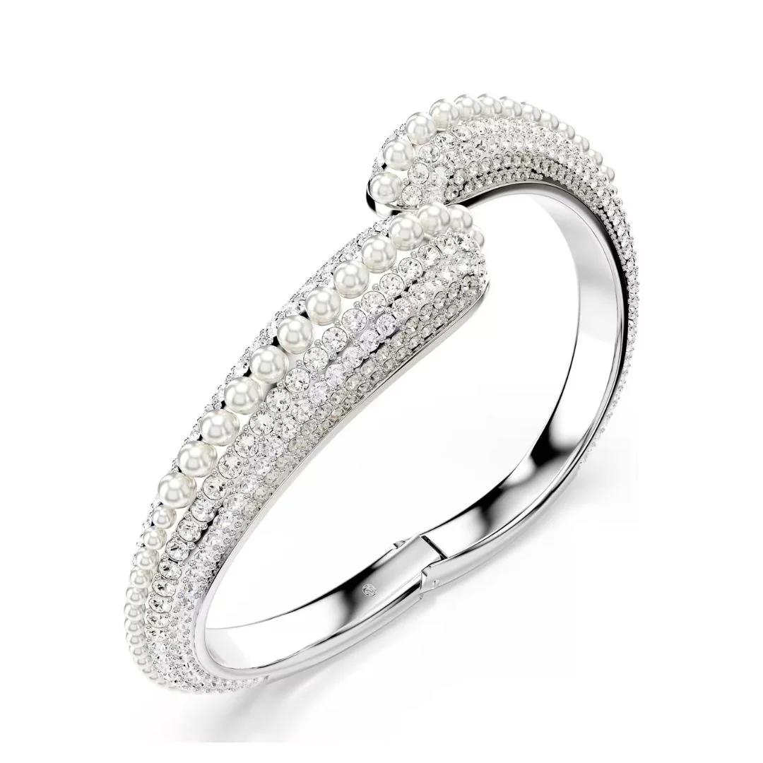 Swarovski Sublima rannerengas, vaalea metalli ja kirkkaat kristallit - Image 2