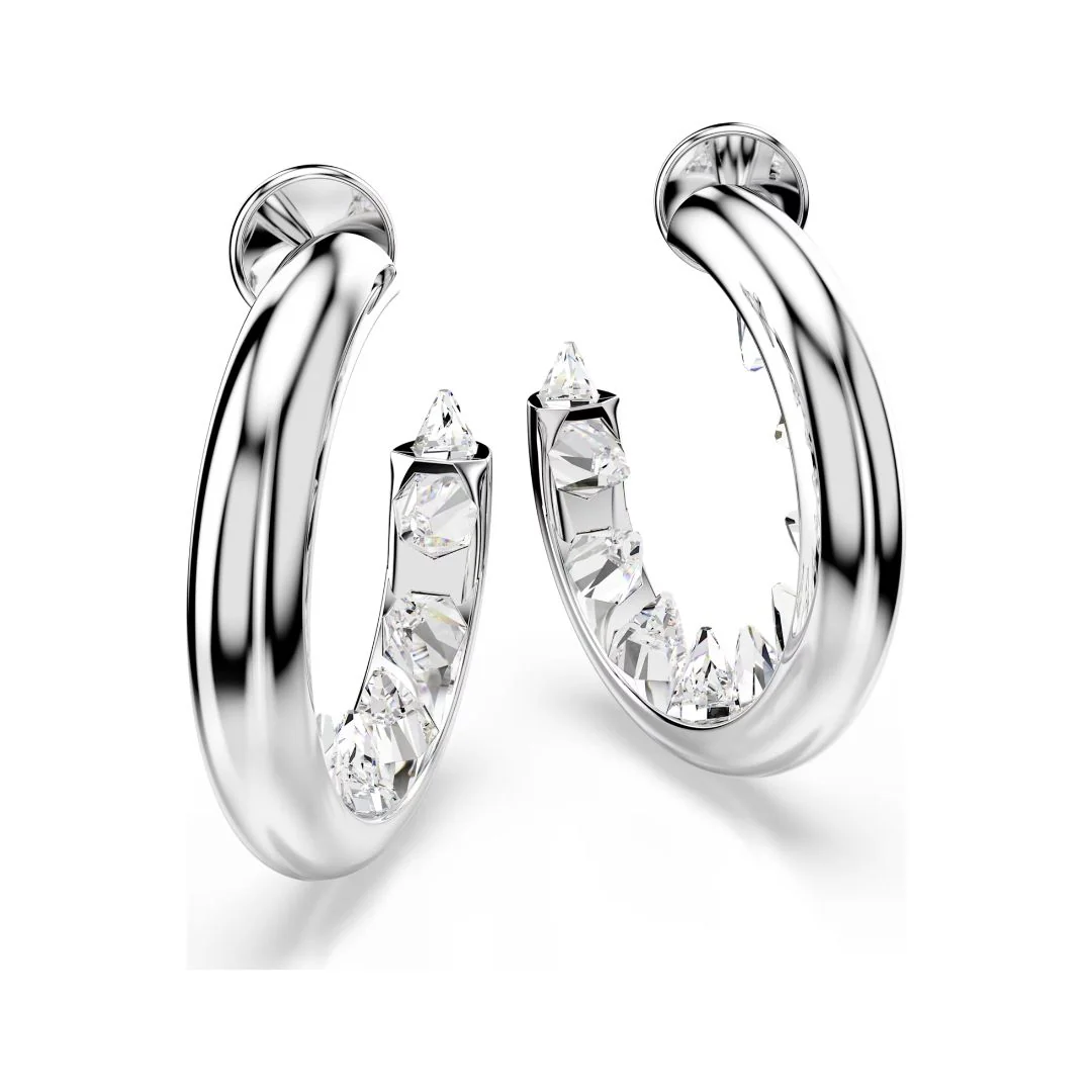 Swarovski Sublima rengaskorvakorut, vaalea metalli ja kirkkaat kristallit 5723288 - Image 3