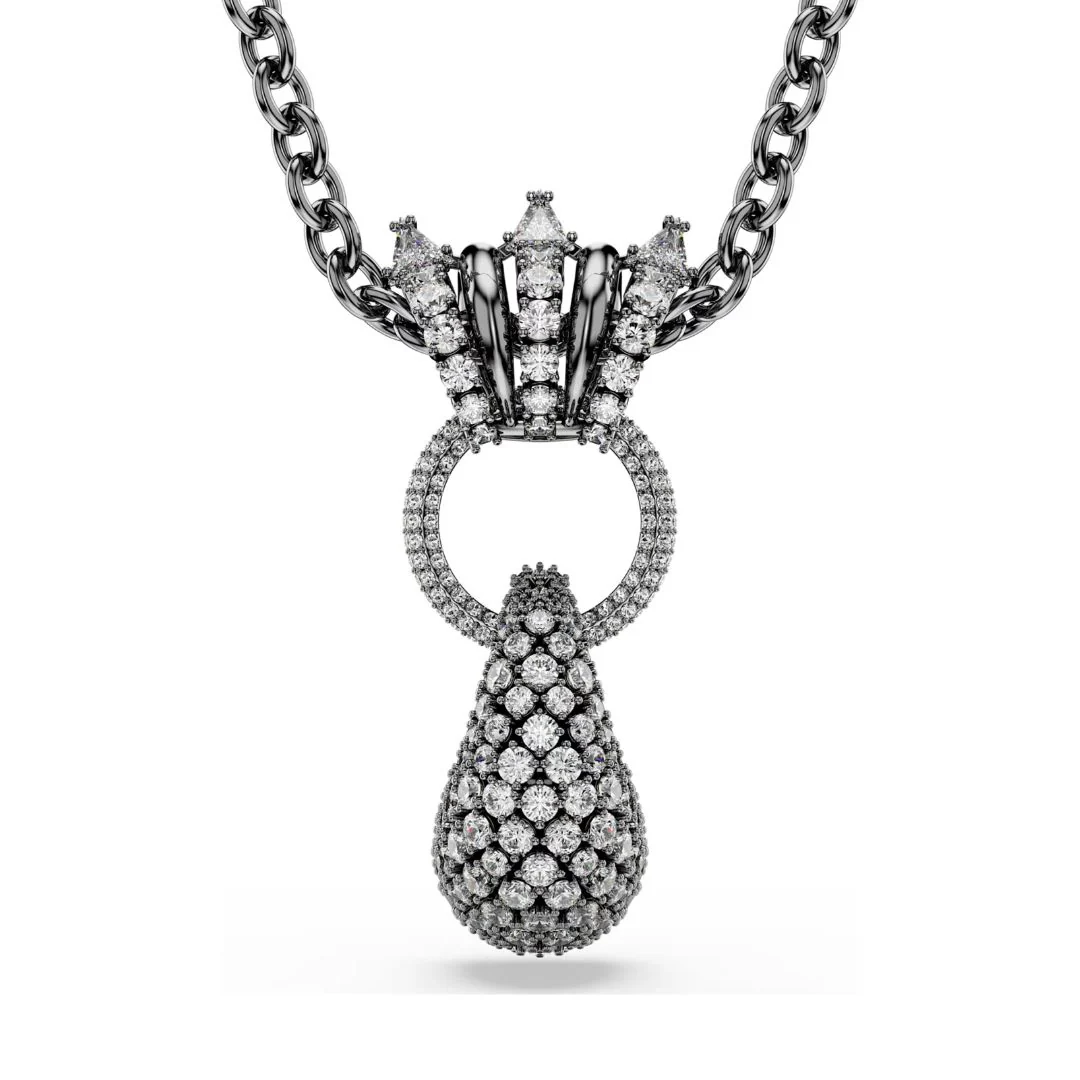 Swarovski Sublima riipus, tumma metalli ja kirkkaat kristallit 5735224