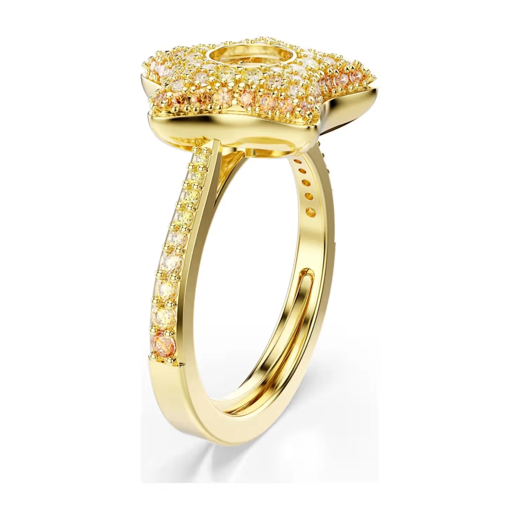 Swarovski Sublima sormus, keltakullattu ja eriväriset zirkonit, 5767345 - Image 2