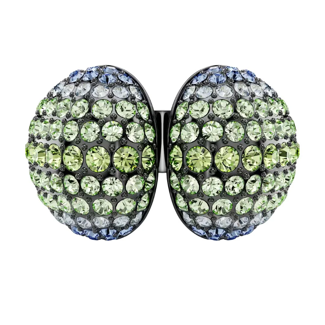 Swarovski Sublima sormus, tumma metalli ja eri väriset kristallit