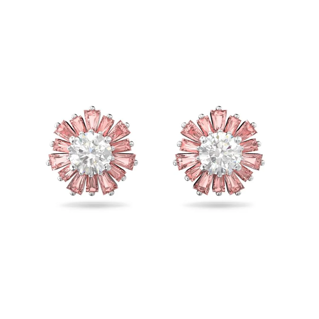 Swarovski Sunshine korvakorut, pinkit ja kirkkaat kristallit