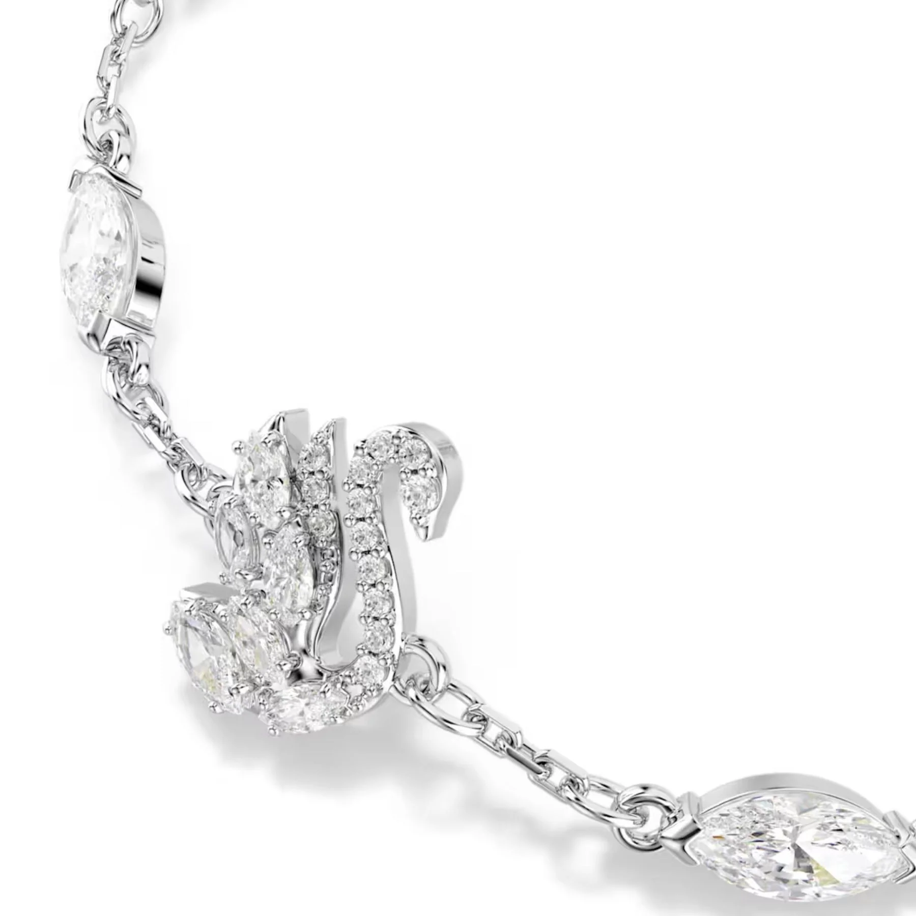 Swarovski Swan rannekoru, vaalea metalli ja kirkkaat zirkonit, 5758682 - Image 2