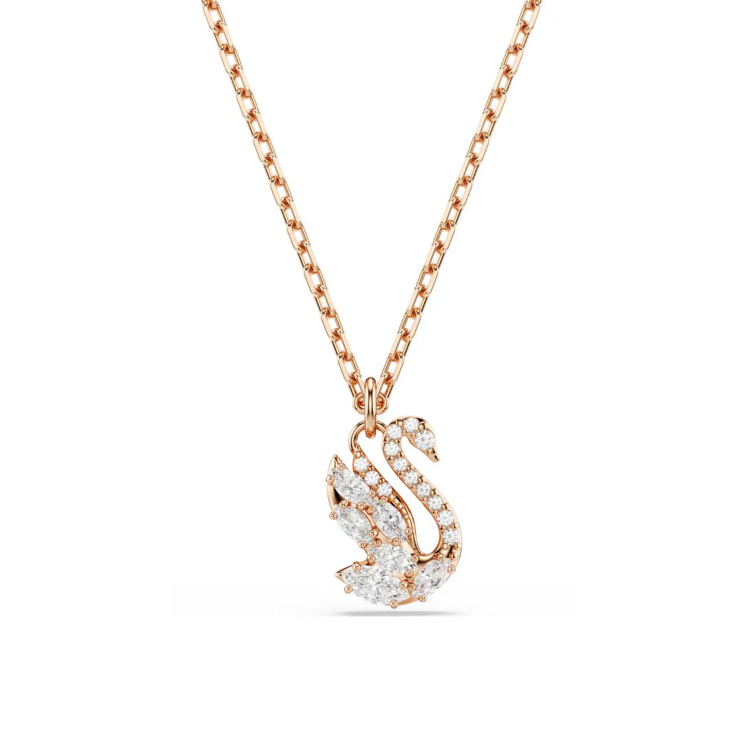 Swarovski Swan riipus, rosekullattu ja kirkkaat zirkonit, 5738203