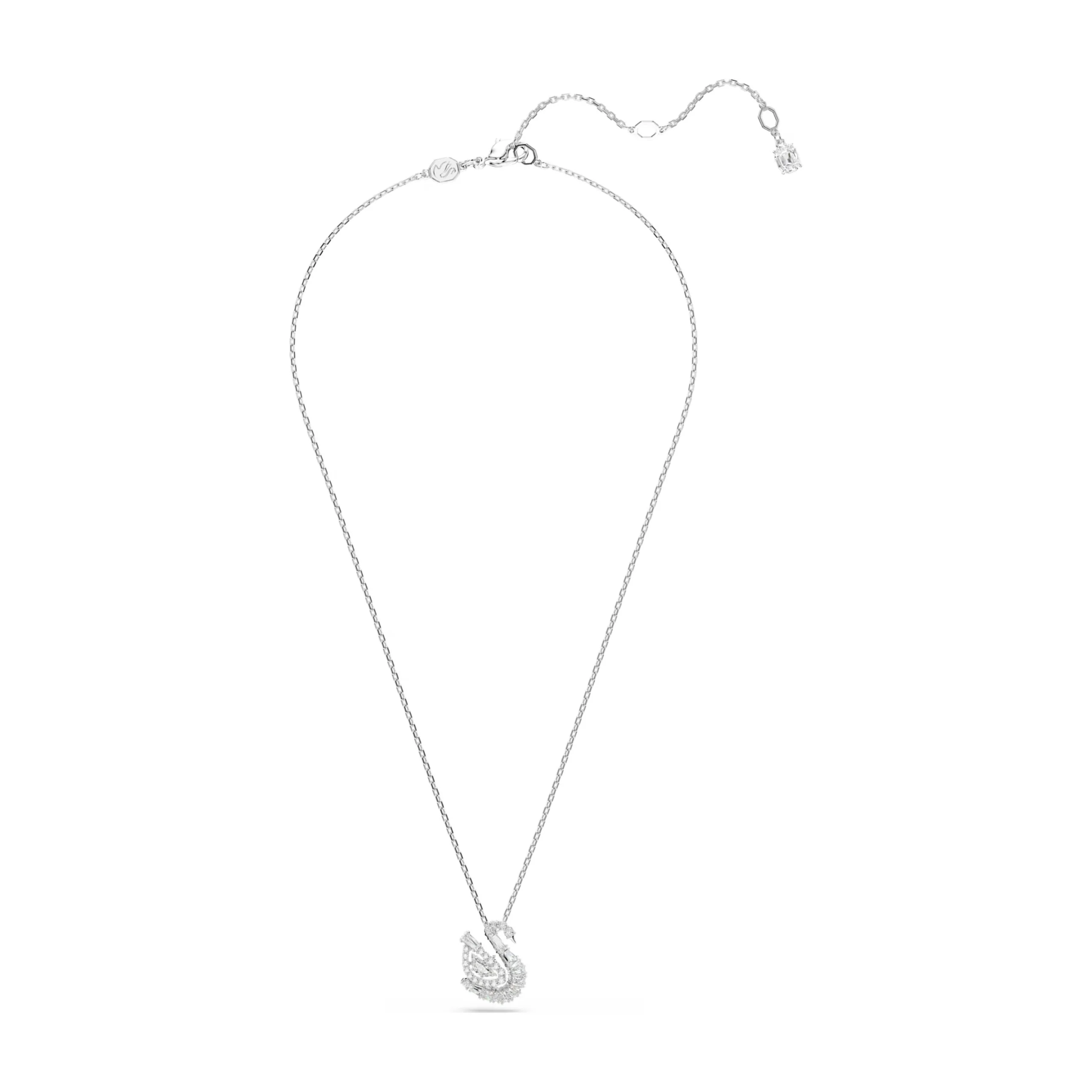 Swarovski Swan riipus, vaalea metalli ja kirkkaat kristallit 5732412 - Image 5