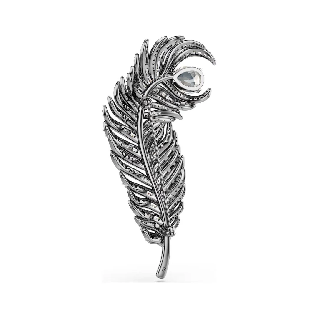 Swarovski Swan rintakoru, tumma metalli ja kirkkaat kristallit 5741558 - Image 4