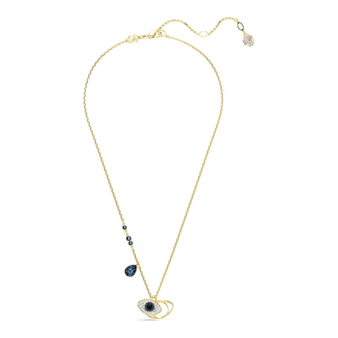 Swarovski Symbolica Evil Eye riipus, keltakullan värinen ja eriväriset kristallit 5692178 - Image 3