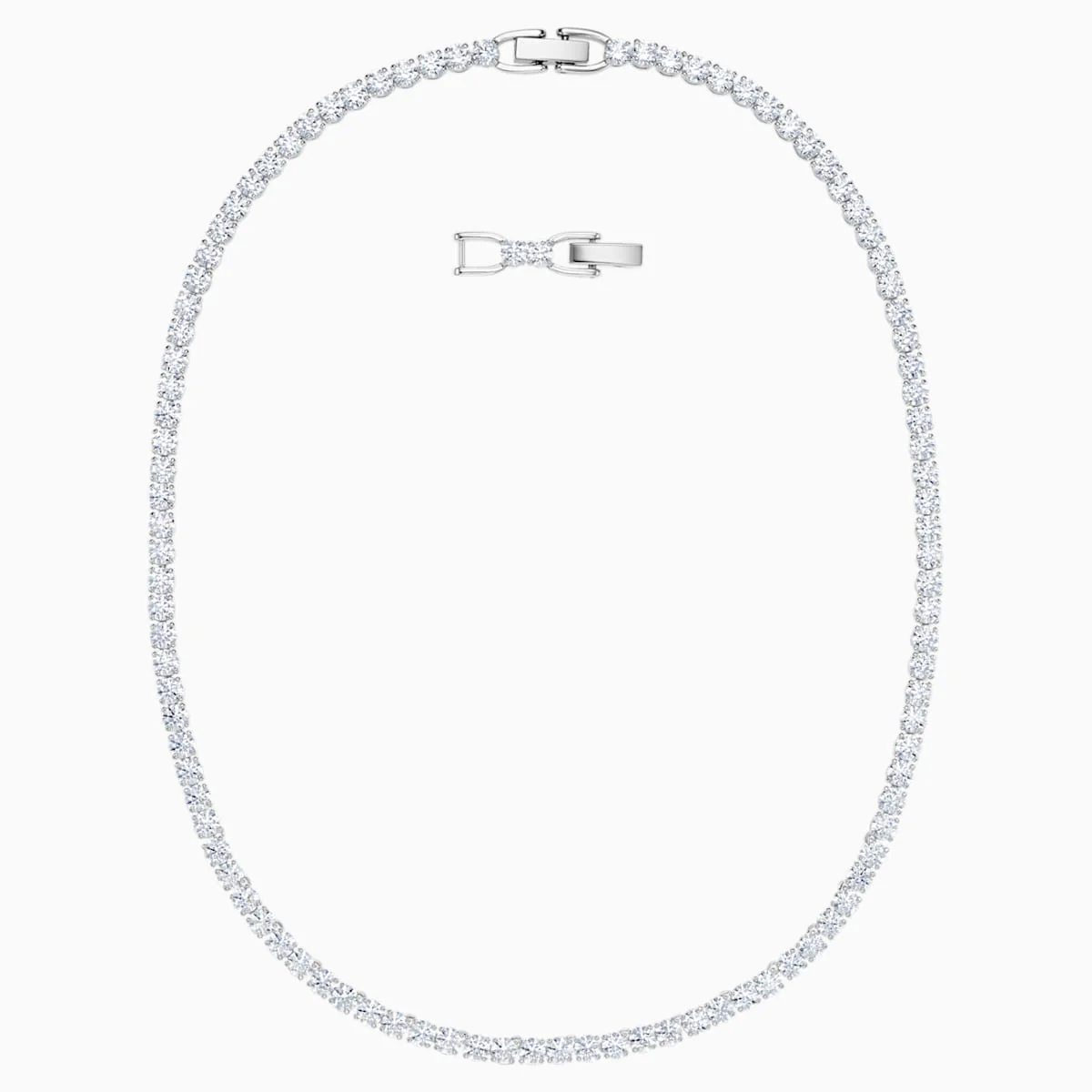 Swarovski Tennis Deluxe kaulakoru, valkoinen