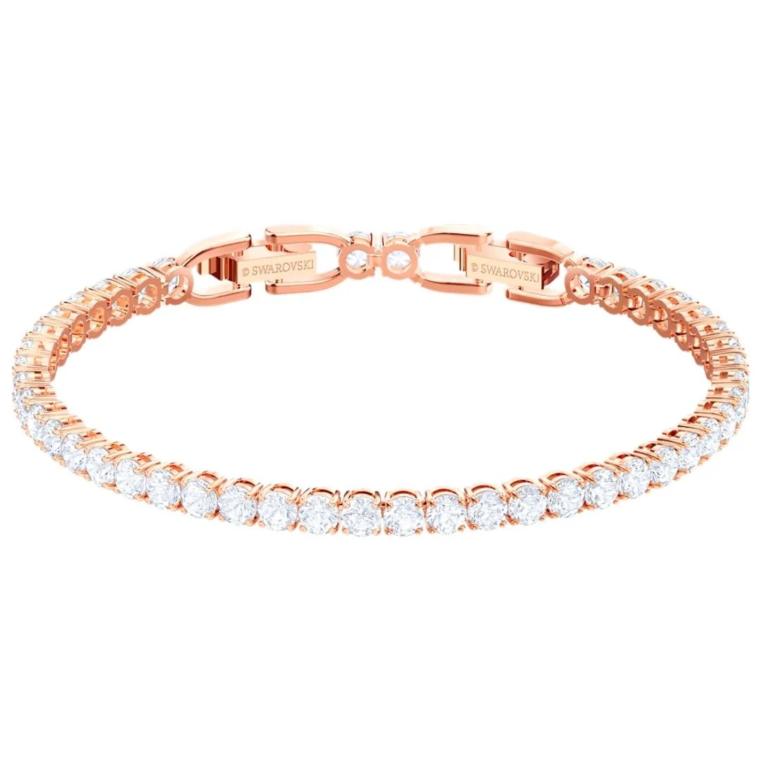 Swarovski Tennis Deluxe kristallirannekoru, ruusukullanvärinen