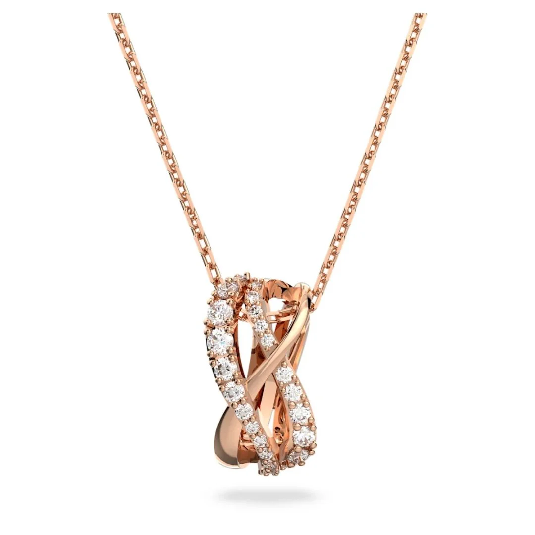 Swarovski Twist ruusukullan värinen kristalliriipus