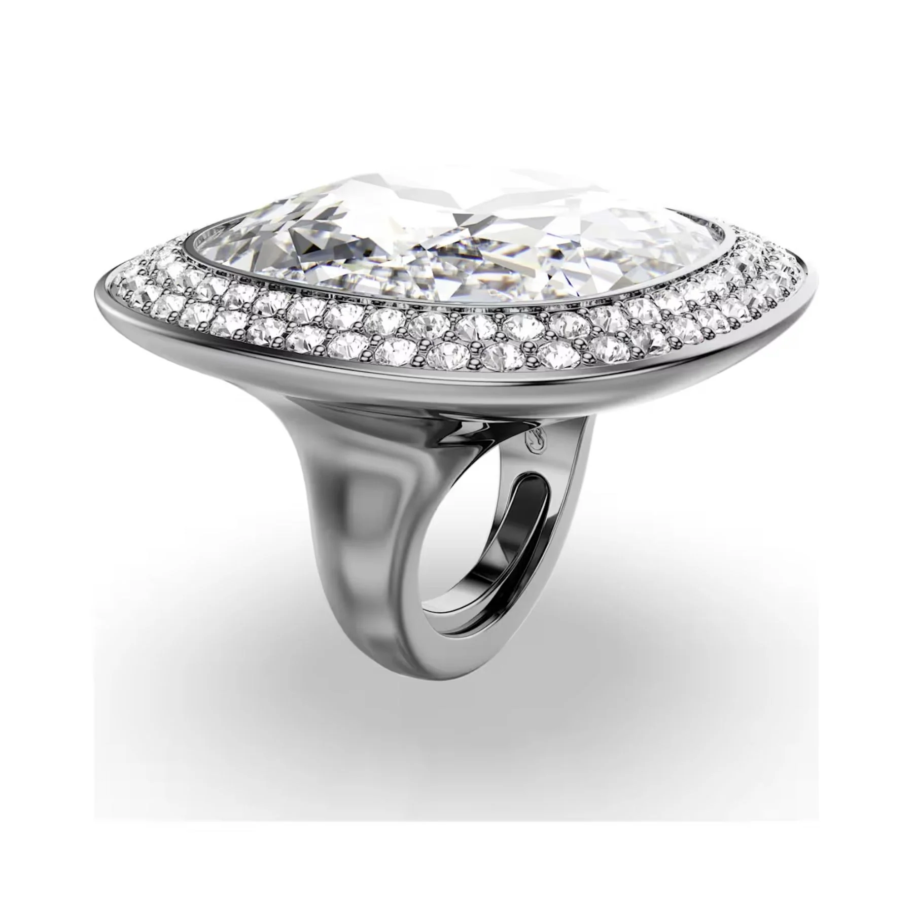 Swarovski Una Angelic cocktailsormus, tumma metalli ja kirkkaat kristallit, 5760117 - Image 2