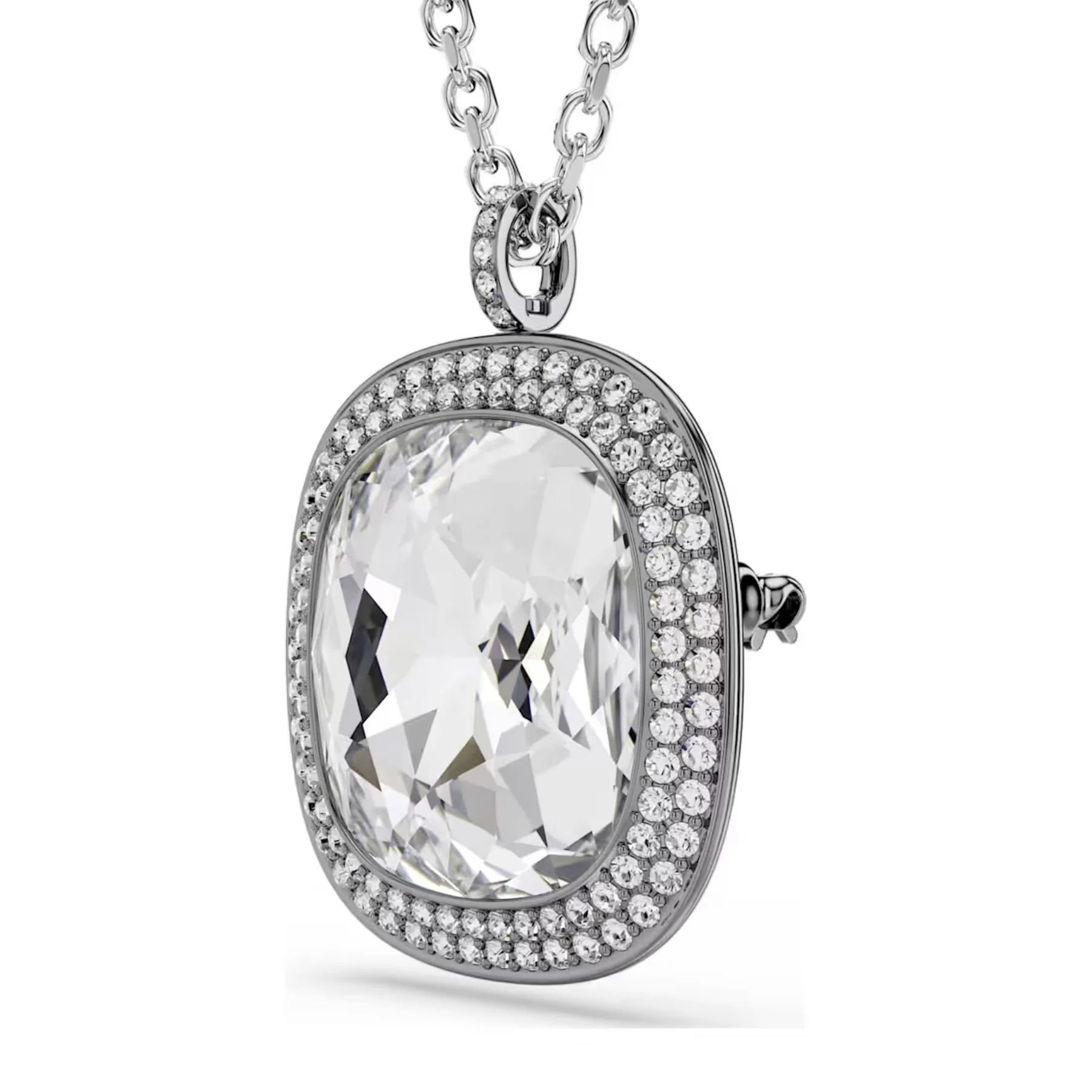 Swarovski Una Angelic kaulakoru/rintakoru, tumma ja vaalea metalli, kirkkaat kristallit, 5751324 - Image 2