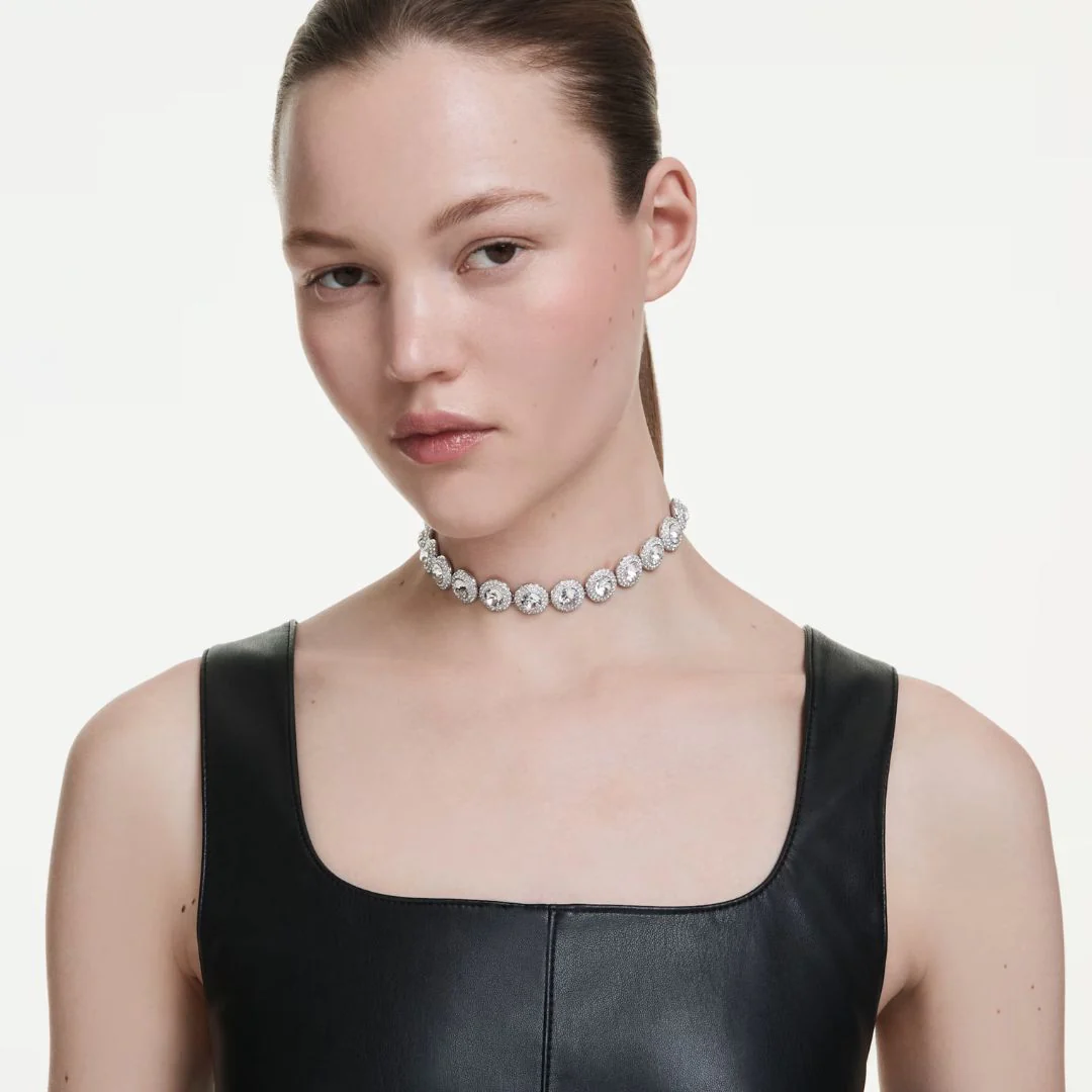 Swarovski Una Angelic choker kaulakoru, vaalea metalli ja kirkkaat kristallit, 5733194 - Image 3