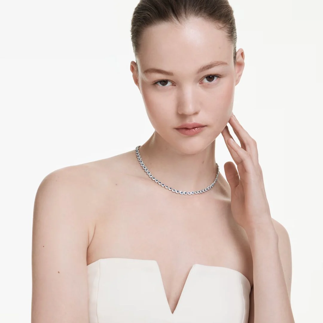 Swarovski Una Angelic kaulakoru, vaalea metalli ja siniset kristallit, 5733402 - Image 3
