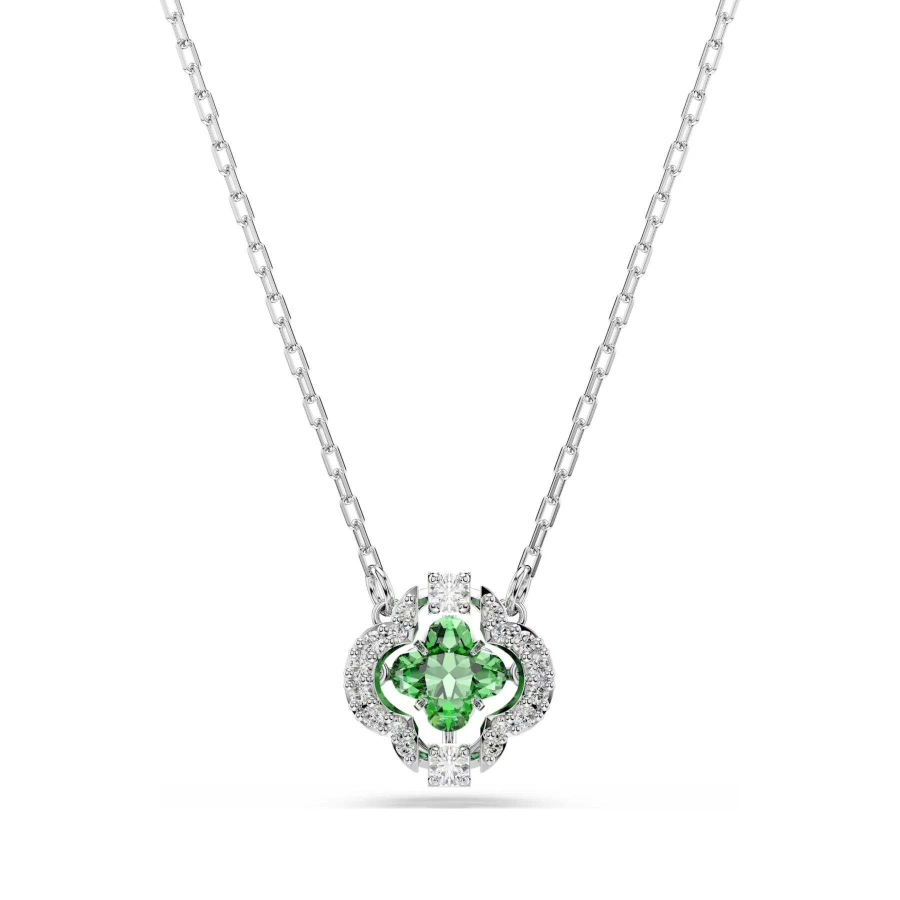 Swarovski Una Angelic kaulakoru, vaalea metalli ja vihreä zirkonia, 5757785