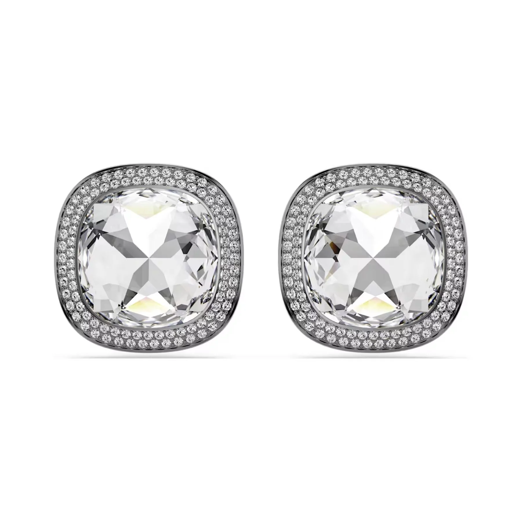 Swarovski Una Angelic klipsikorvakorut, tumma metalli ja kirkkaat kristallit, 5751325