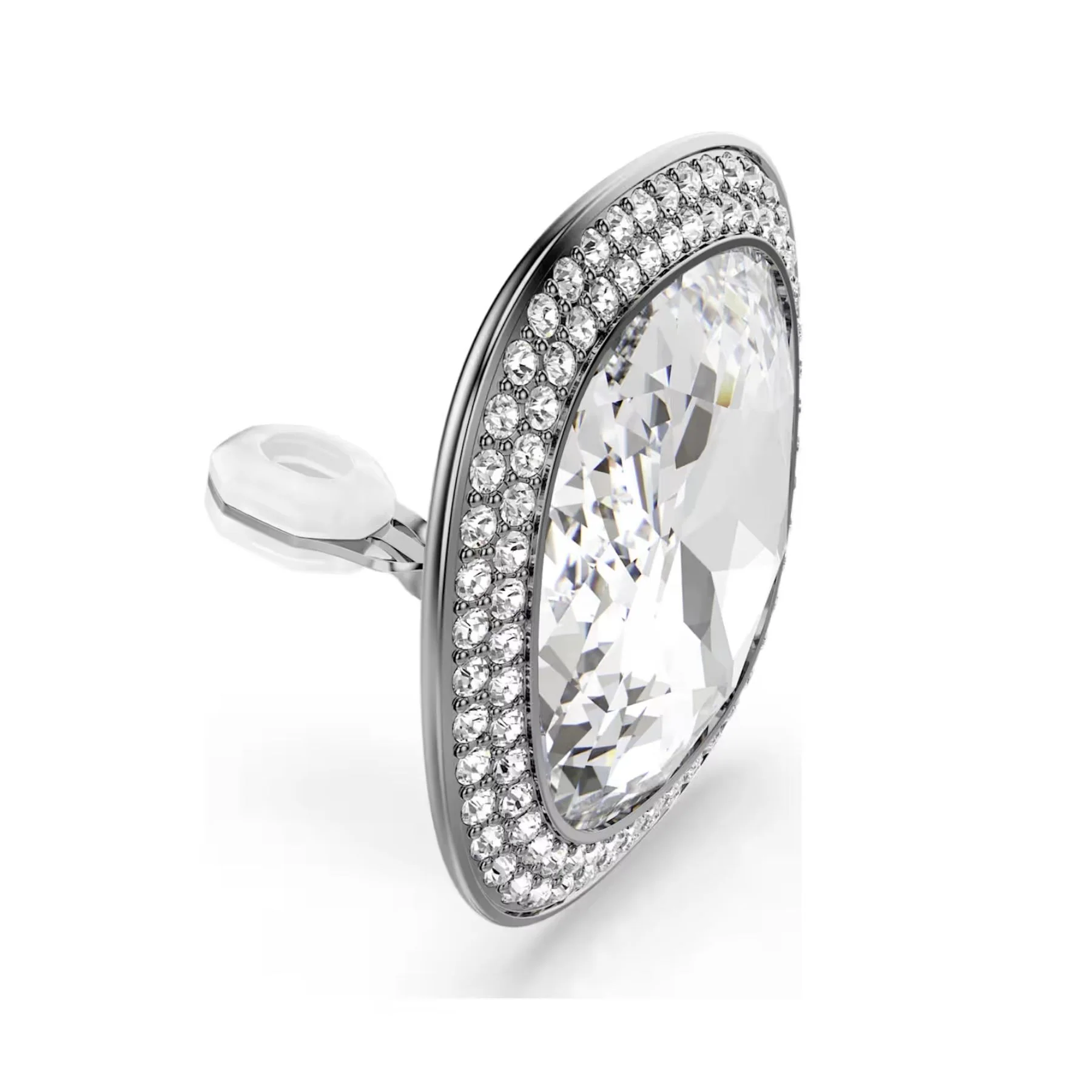 Swarovski Una Angelic klipsikorvakorut, tumma metalli ja kirkkaat kristallit, 5751325 - Image 3