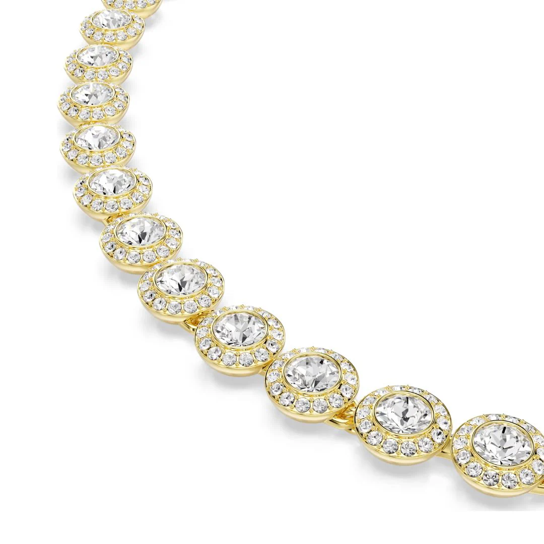 Swarovski Una Angelic korusetti, keltakullattu ja kirkkaat kristallit, 5750619 - Image 3