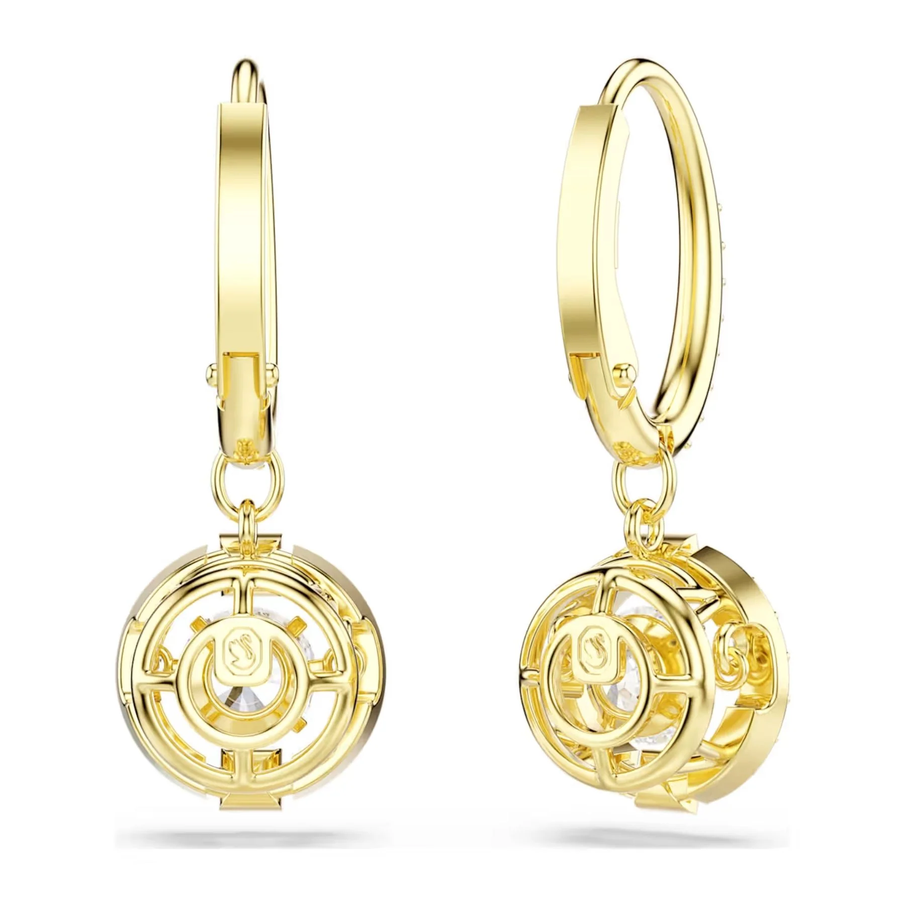 Swarovski Una Angelic korvakorut, keltakullattu ja kirkkaat kristallit, 5758095 - Image 4