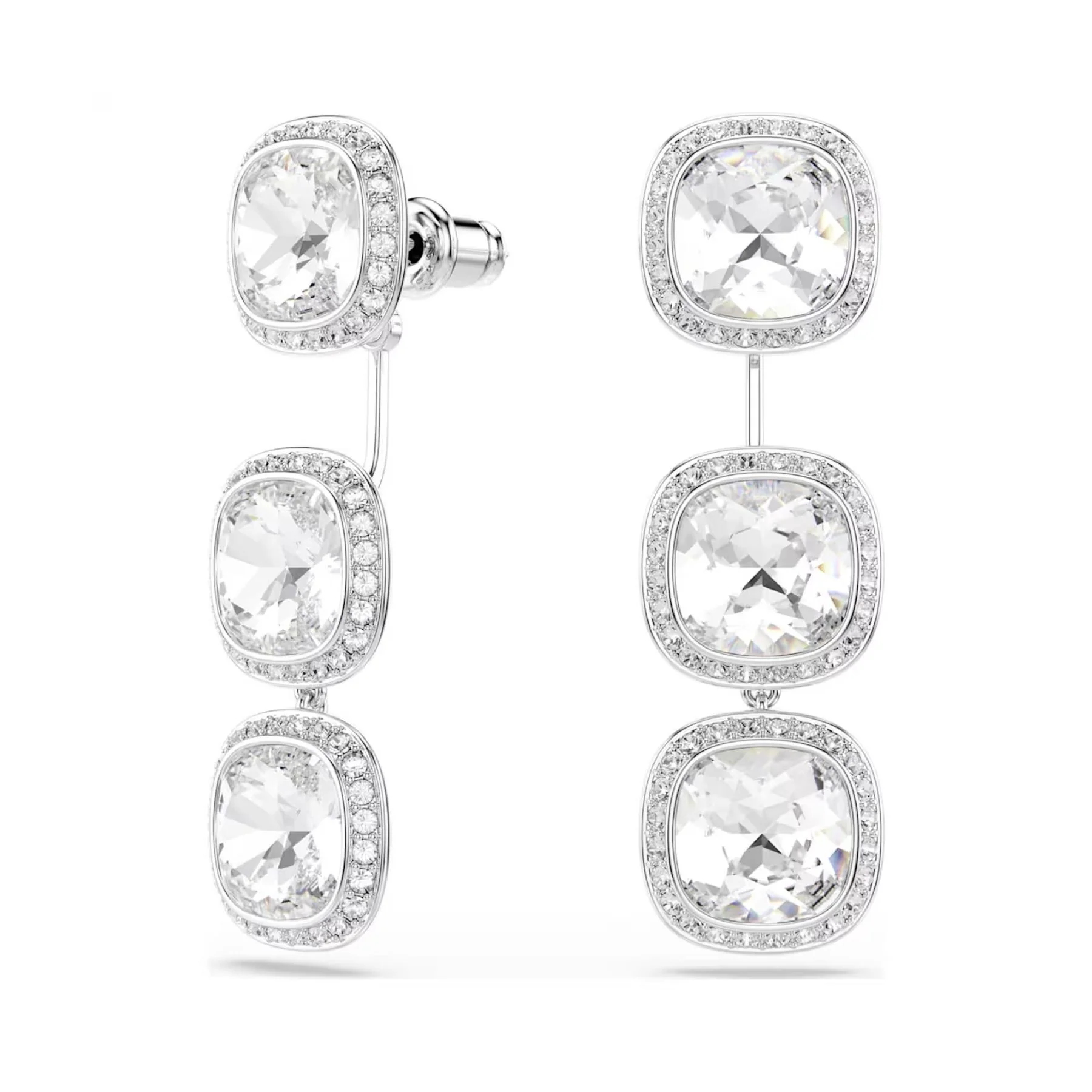 Swarovski Una Angelic korvakorut, vaalea metalli ja kirkkaat kristallit, 5754342